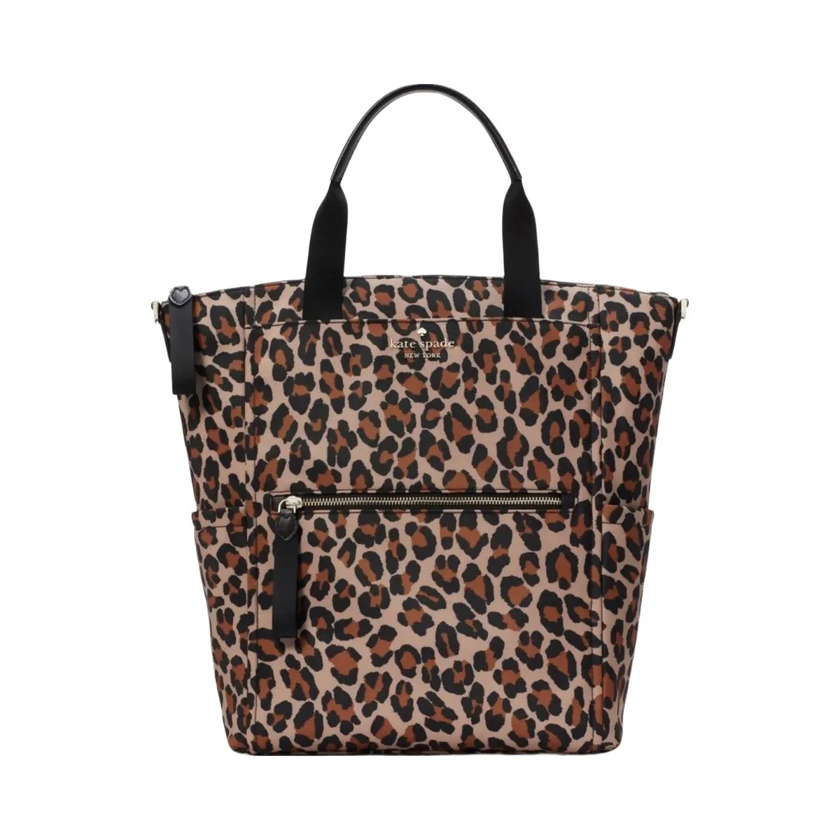 Kate Spade Chelsea Spotted Leopard Large Convertible Backpack Brown Multi - HypeFly India View 1