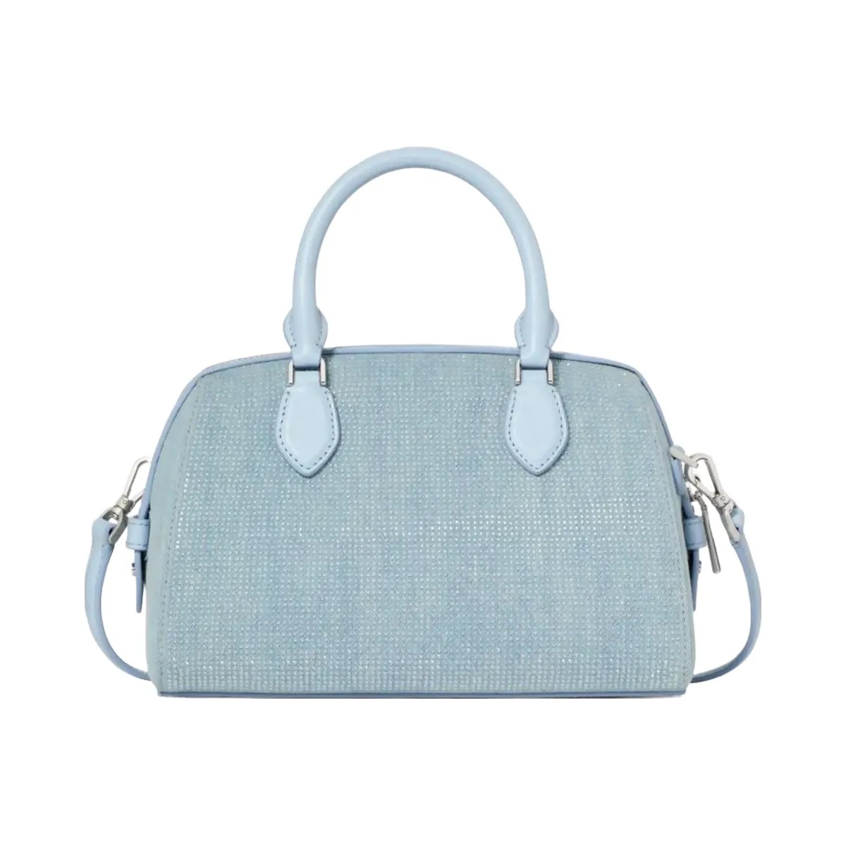 Kate Spade Madison Studded Denim Small Dolly Duffle Blue Multicolor - HypeFly India View 5