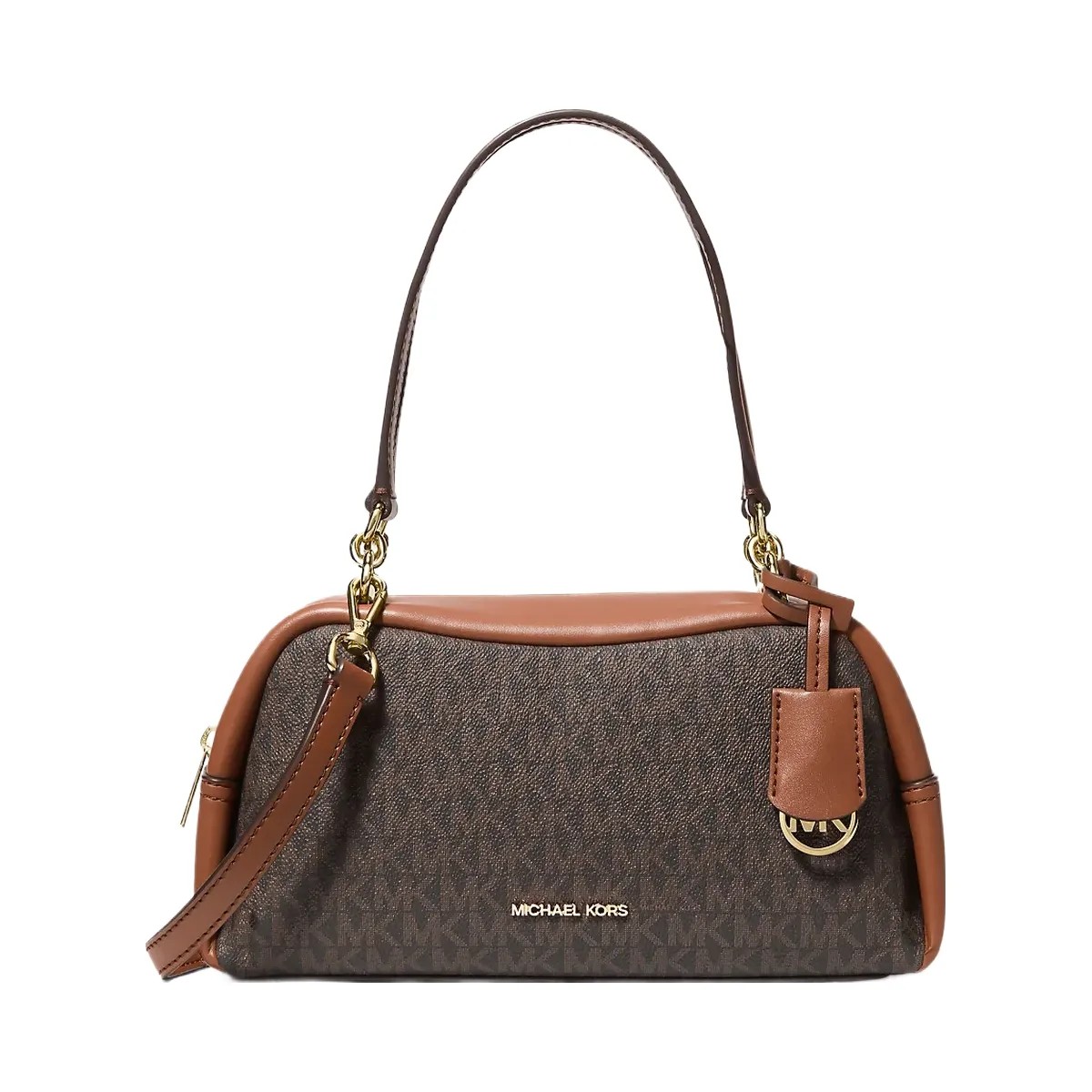 Michael Kors Cecily Small Signature Logo Shoulder Bag Brown - HypeFly India View 1