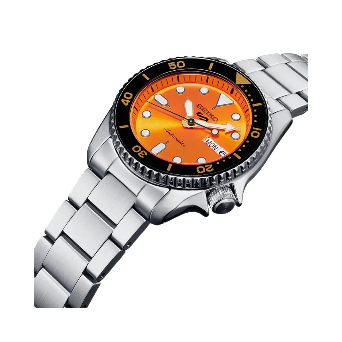 Seiko 5 Sports SKX Midi Orange - SRPK35K1 Men's - HypeFly India View 2