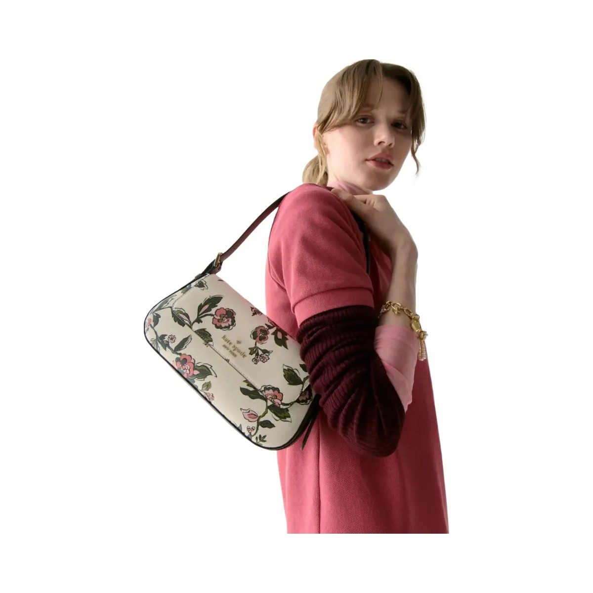 Kate Spade Madison Floral Small Shoulder Bag Meringue Multi - HypeFly India View 2