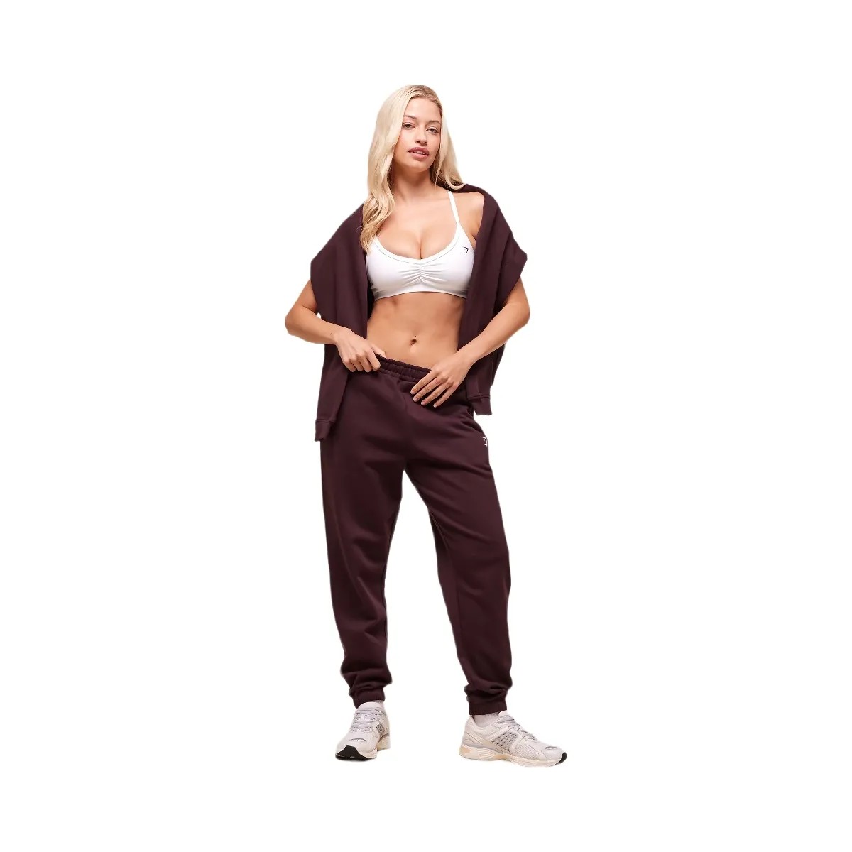 Gymshark Training Fleece Joggers - Cherry Purple - HypeFly India View 5
