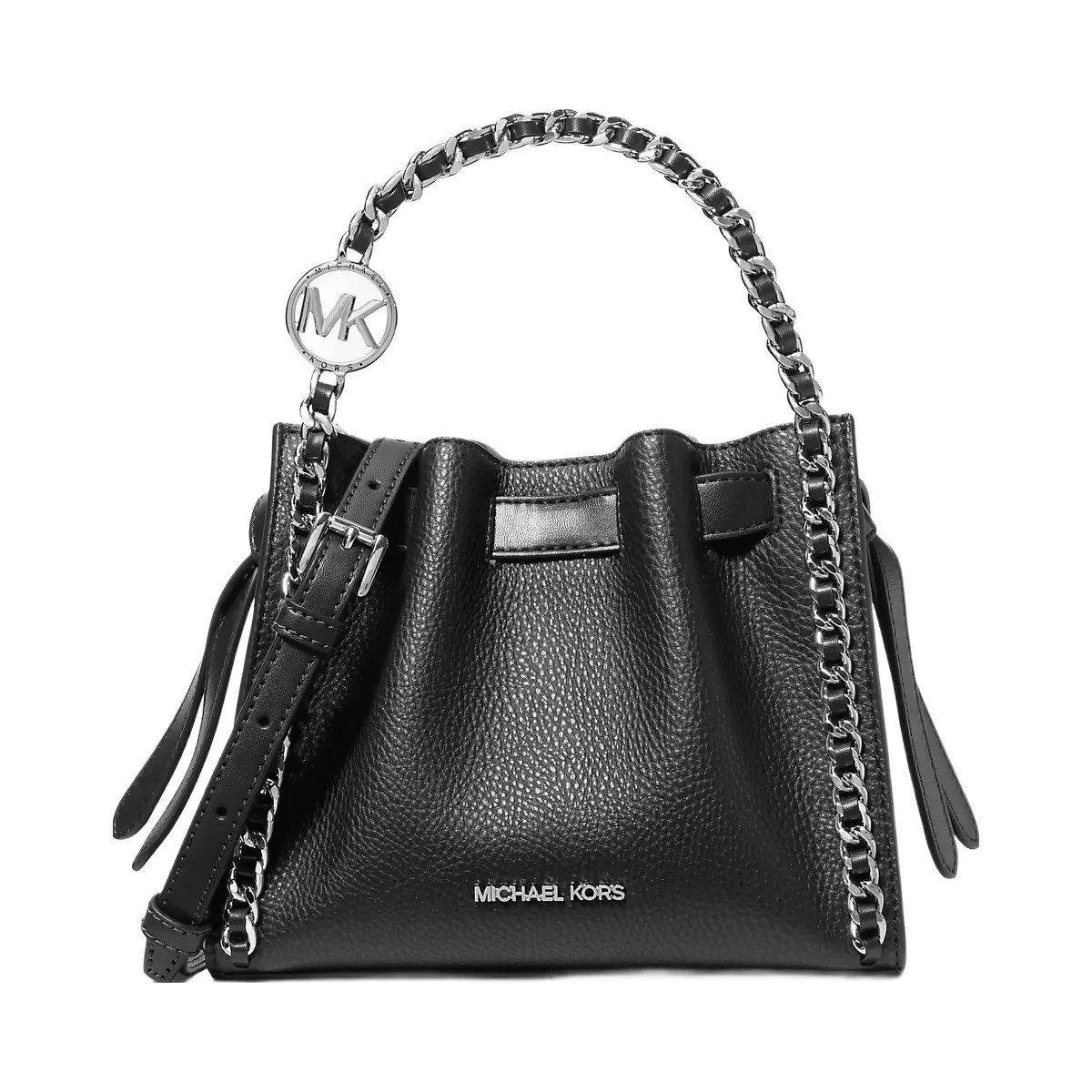 Michael Kors Mina Small Chain Convertible Crossbody Bag Black - HypeFly India View 1