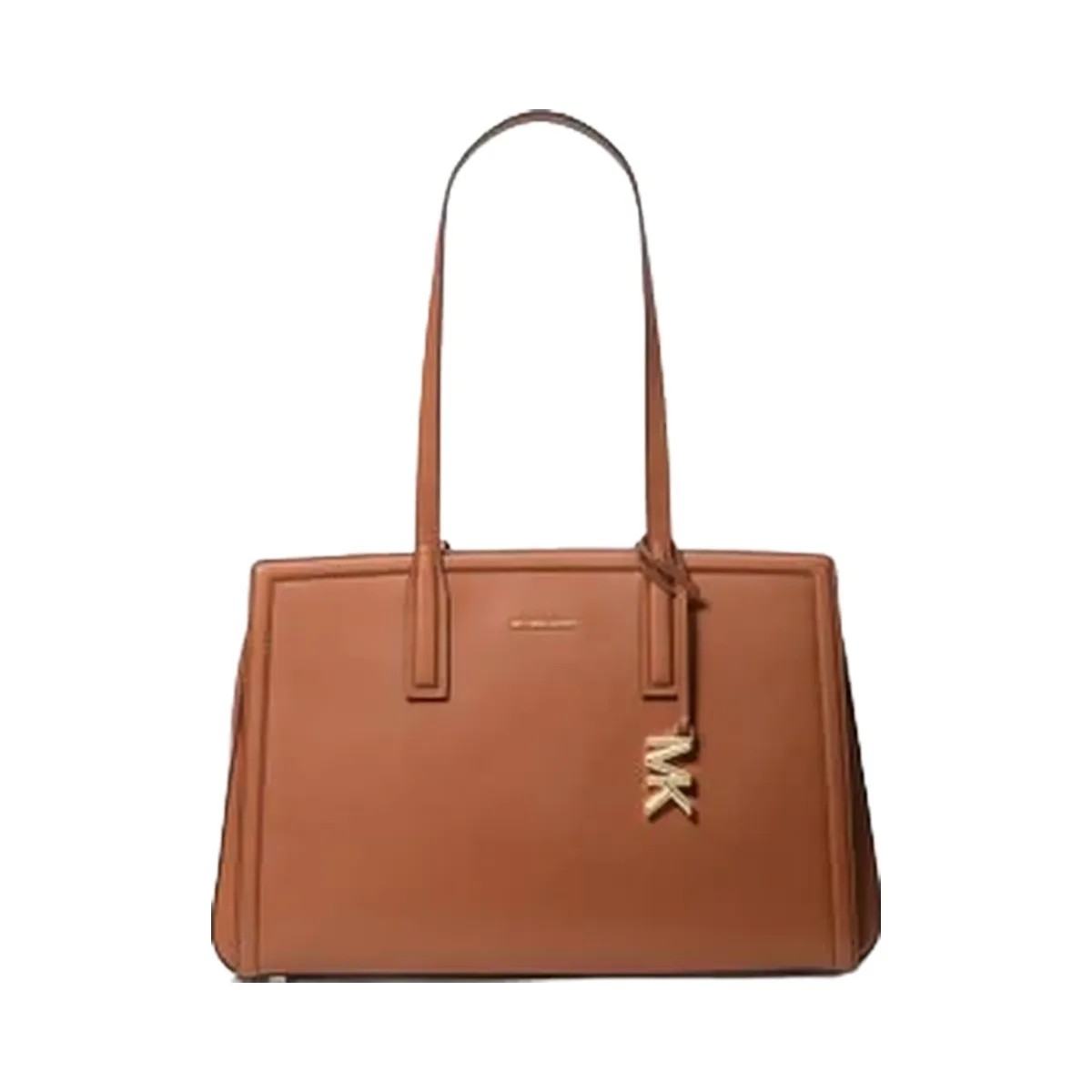 Michael Kors Laila Medium Leather Tote Bag Luggage - HypeFly India View 1
