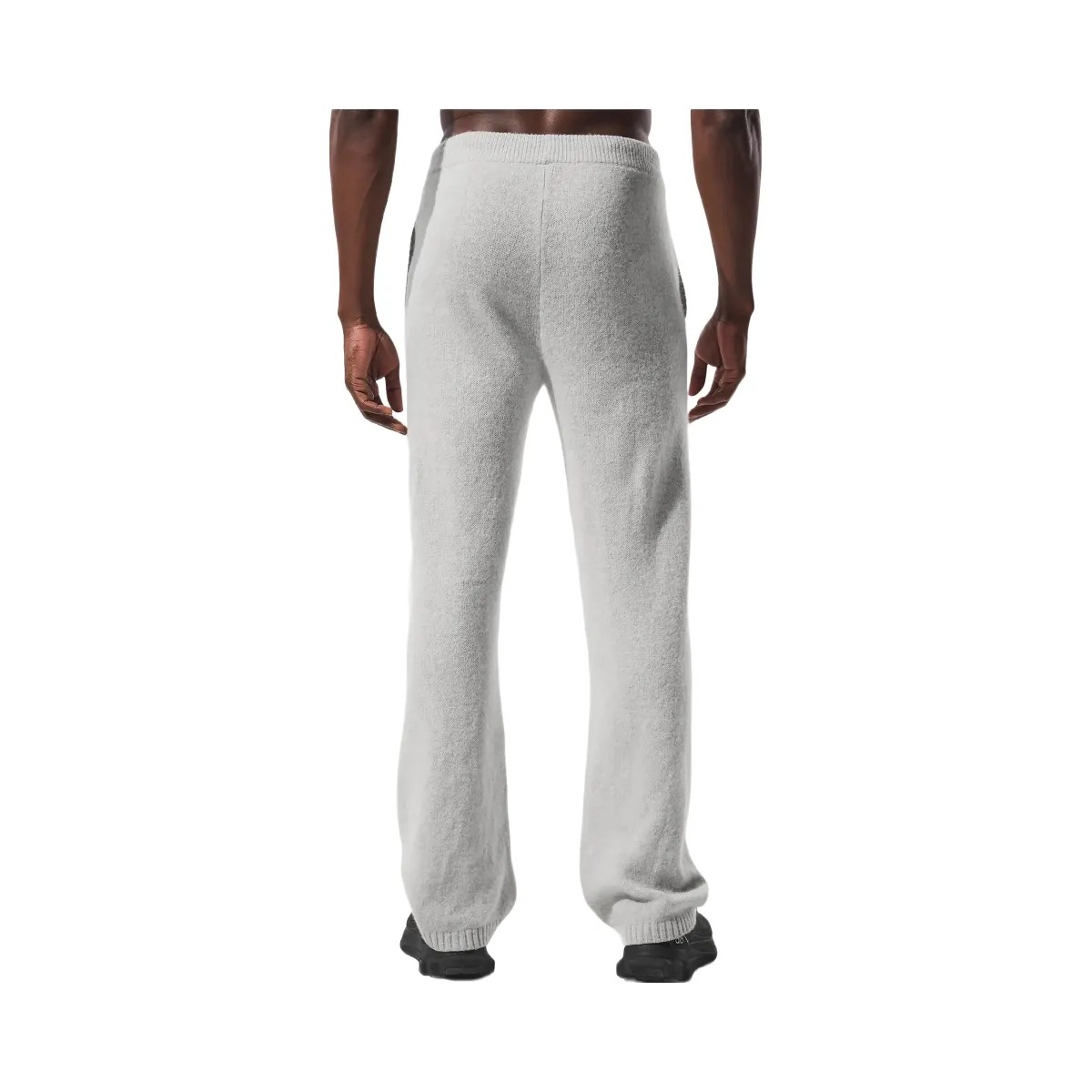 Alo Men's Wool Cashmere New Class Sweatpant - Pearl Grey Heather - HypeFly India View 4