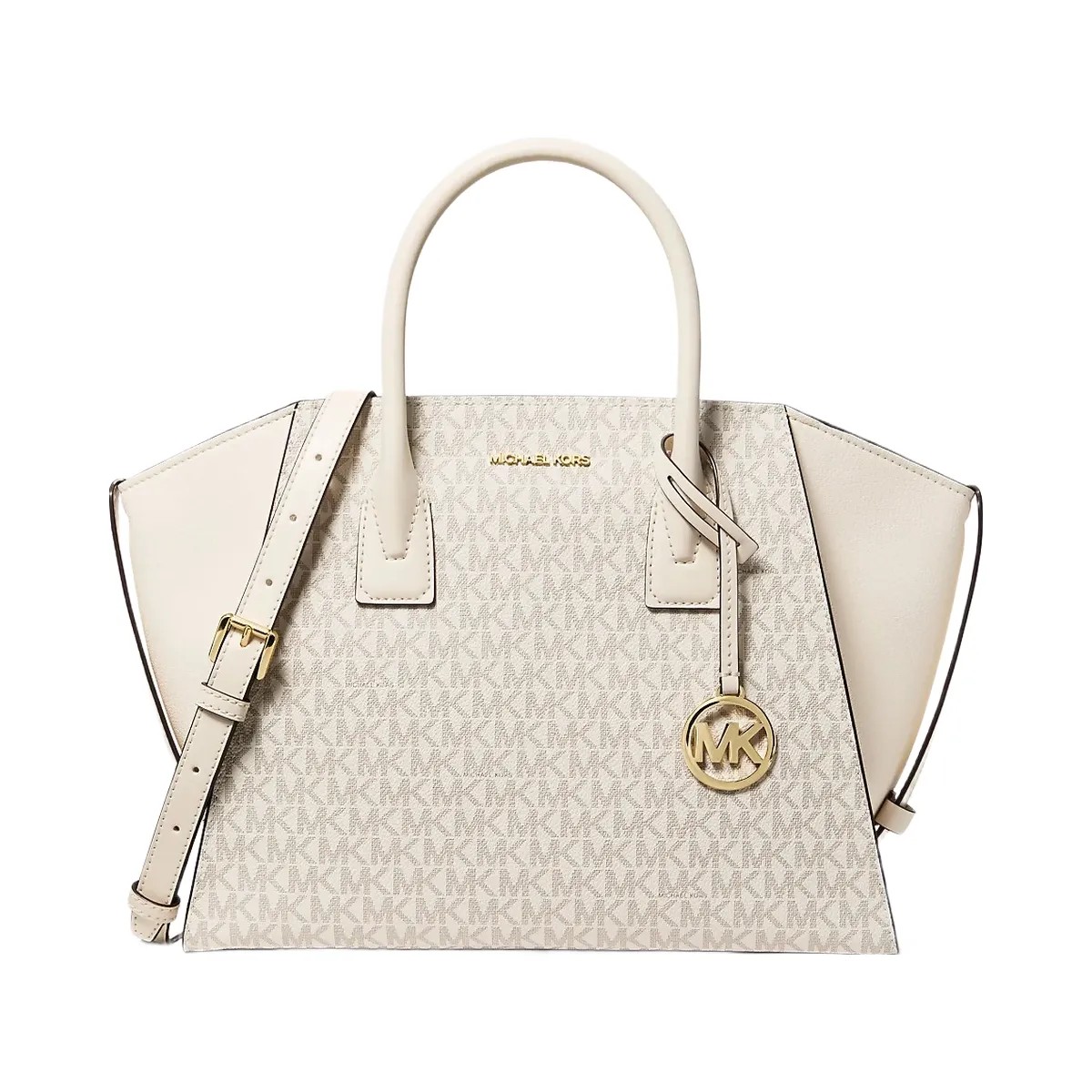 Michael Kors Avril Large Signature Logo Satchel Lt Crm Multi - HypeFly India View 1