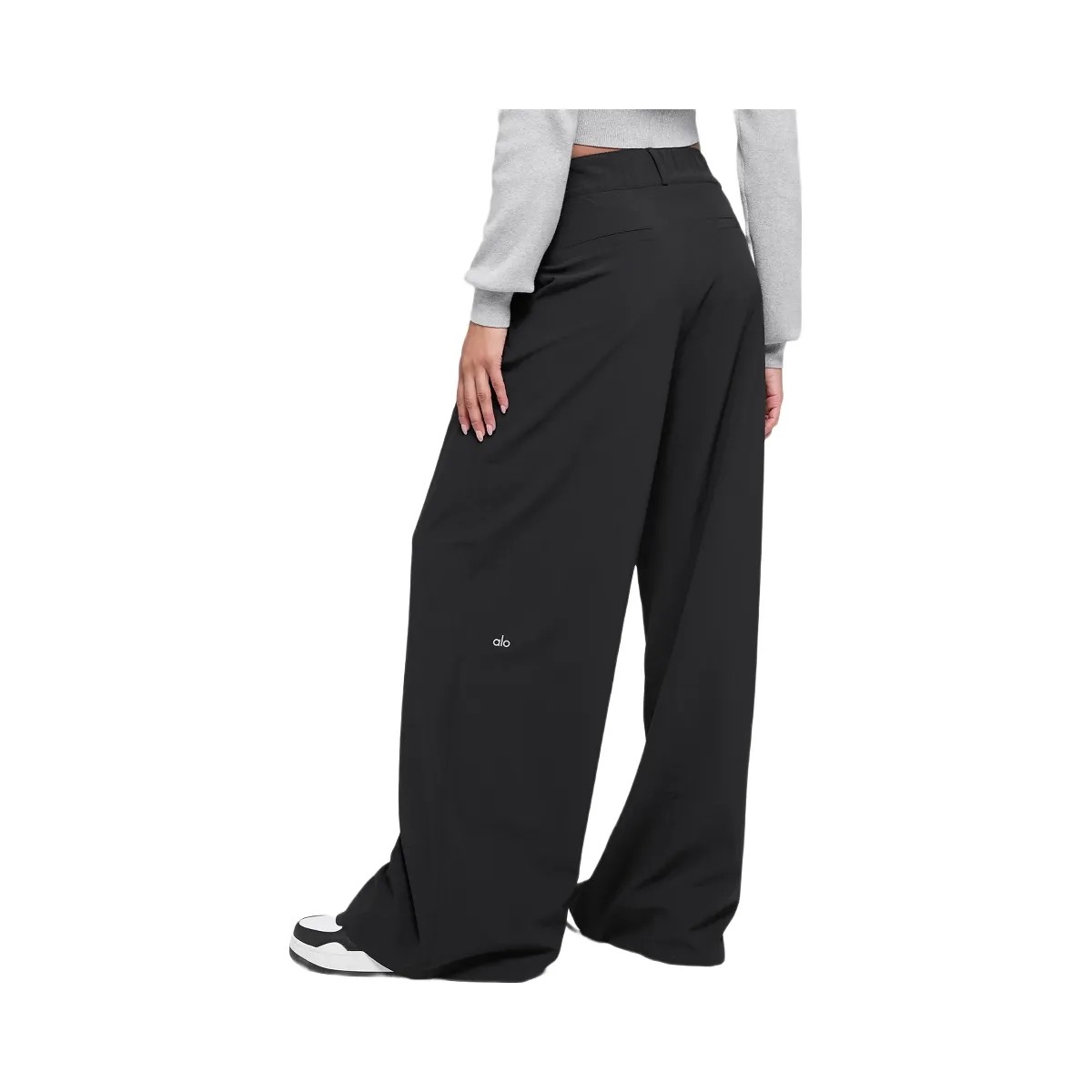 Alo Women's High-Waist Dreamscape Trouser (Long) - Black - HypeFly India View 3