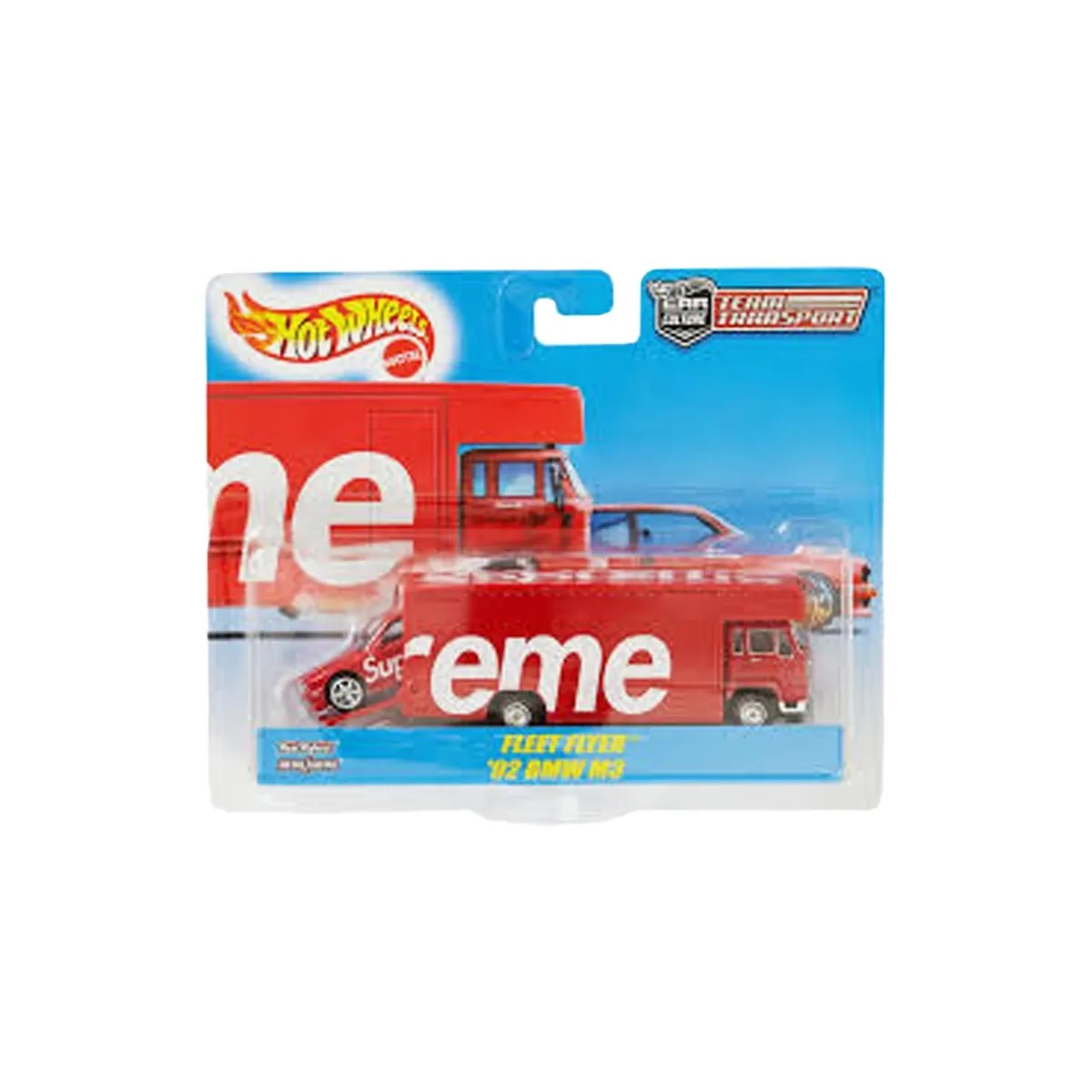 Supreme Hot Wheels Fleet Flyer + 1992 BMW M3 Red - HypeFly India View 1
