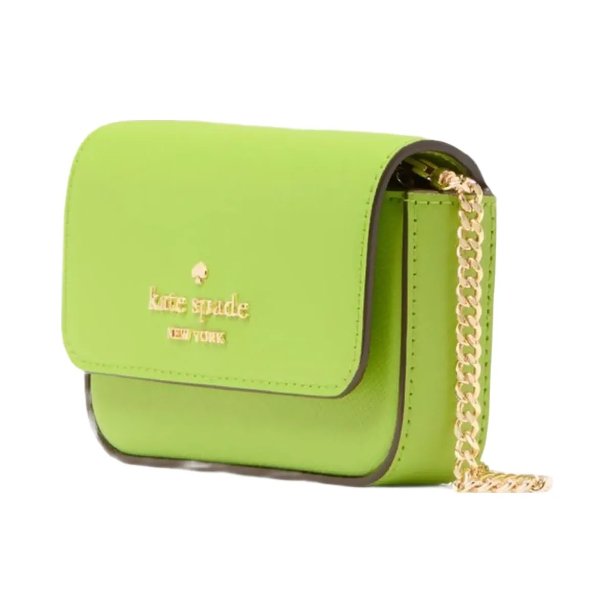Kate Spade Madison Card Case Crossbody Grasshopper Green - HypeFly India View 3