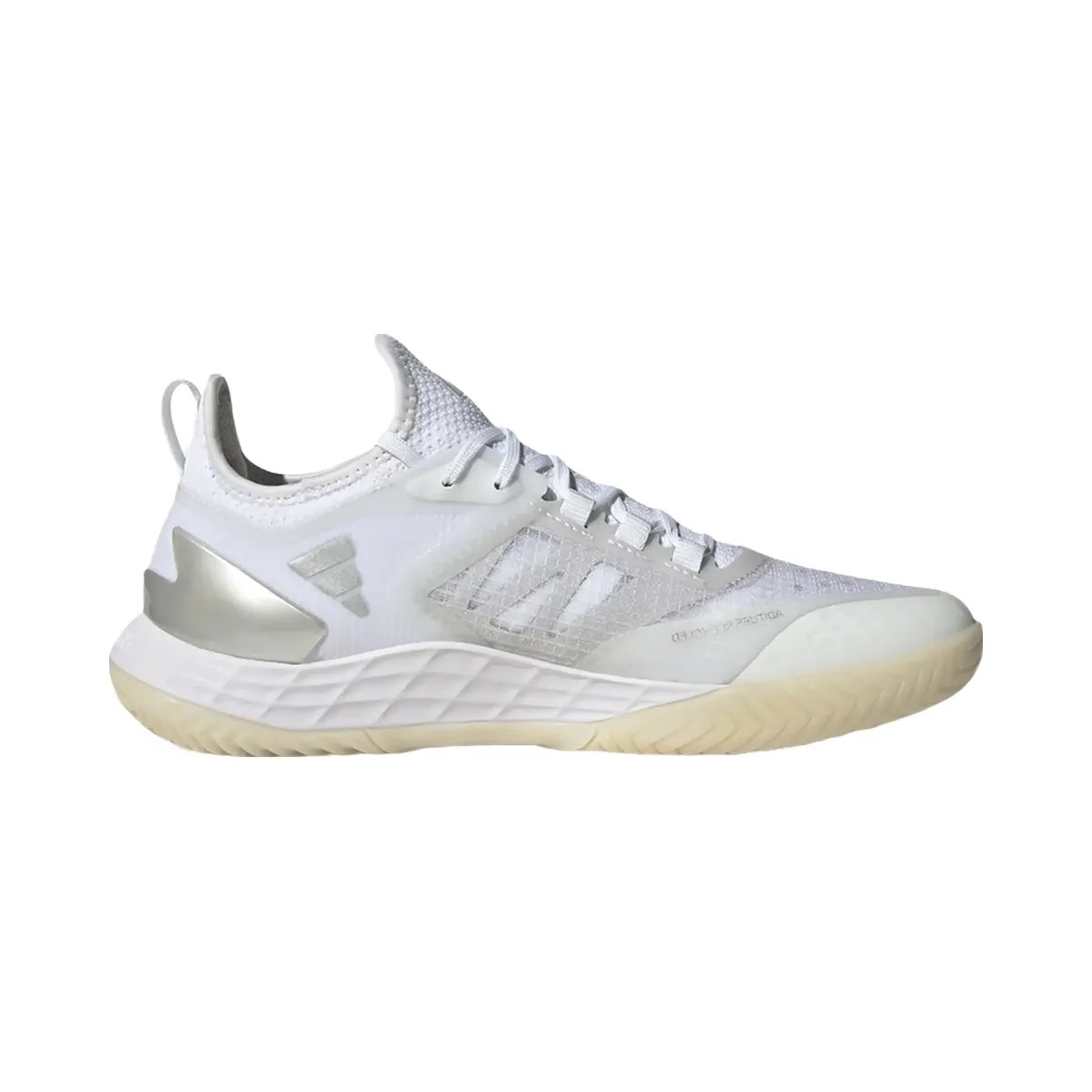 Adidas Adizero Ubersonic 4.1 Cloud White Silver Metallic Grey - HypeFly India View 1