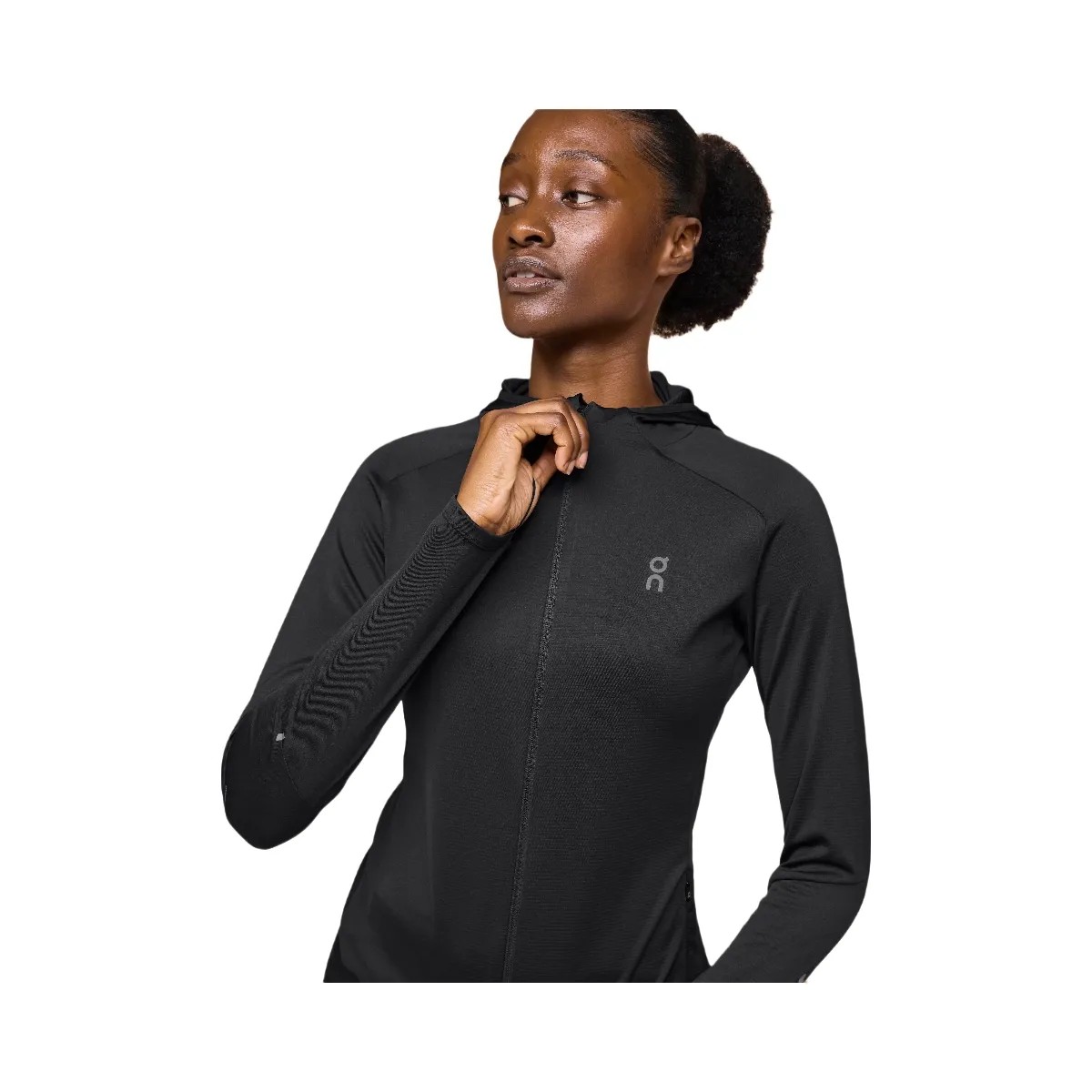 On Climate Zip Hoodie Black - HypeFly India View 2