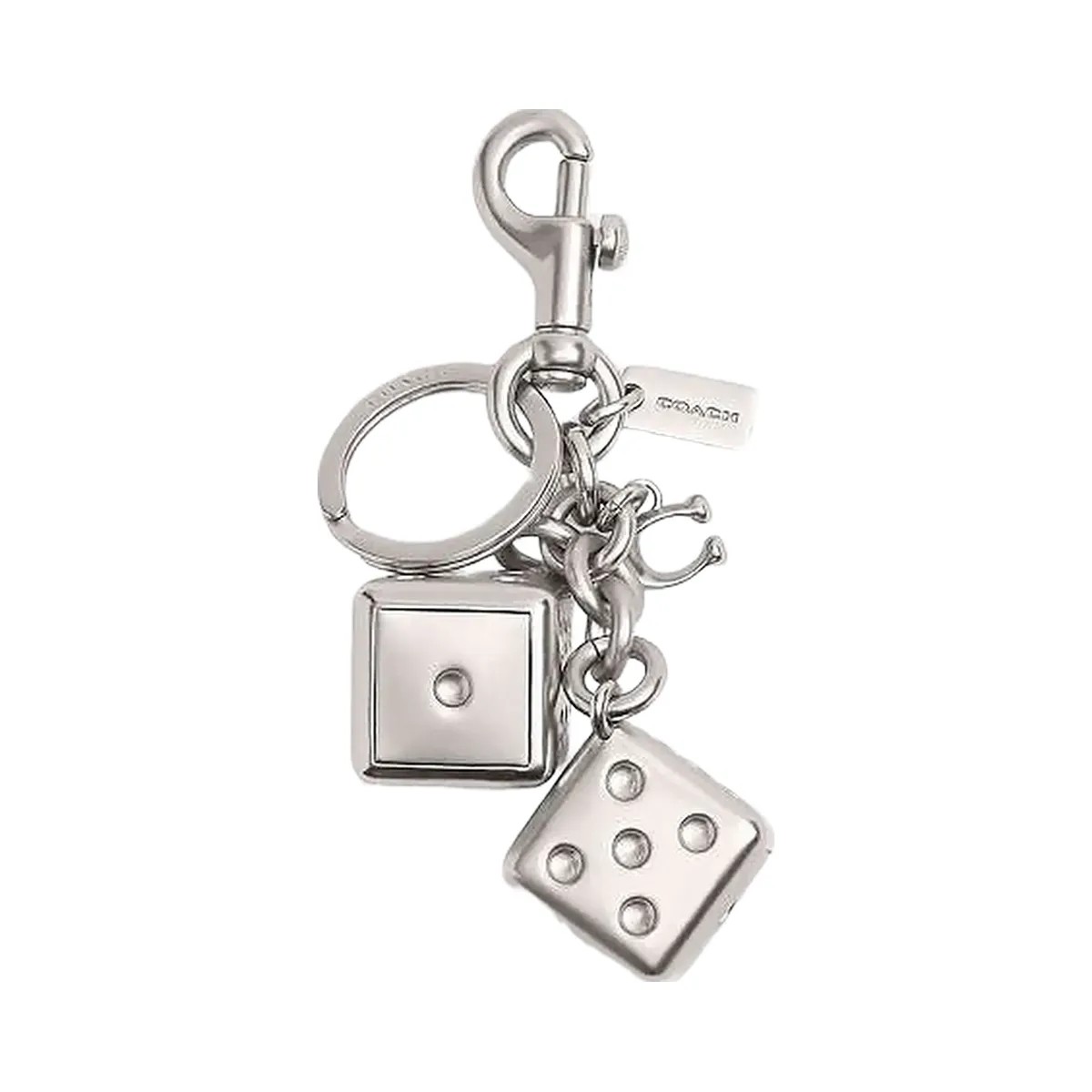 Coach Dice Bag Charm Silver-Silver - HypeFly India View 2