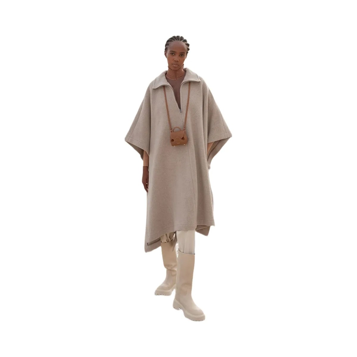 Polene Numero Un Micro Textured Camel - HypeFly India View 3