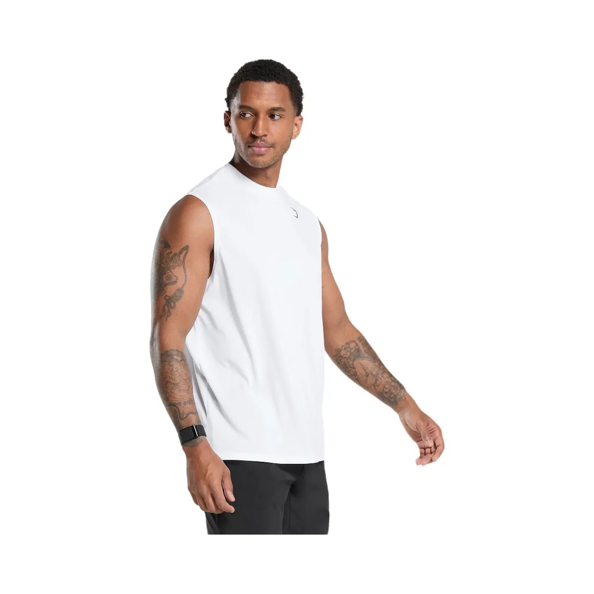 Gymshark Arrival Oversized Tank - White - HypeFly India View 3