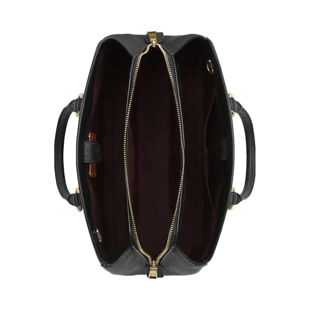 Coach Savannah Carryall Bag Pebbled Leather-Gold-Black - HypeFly India View 4