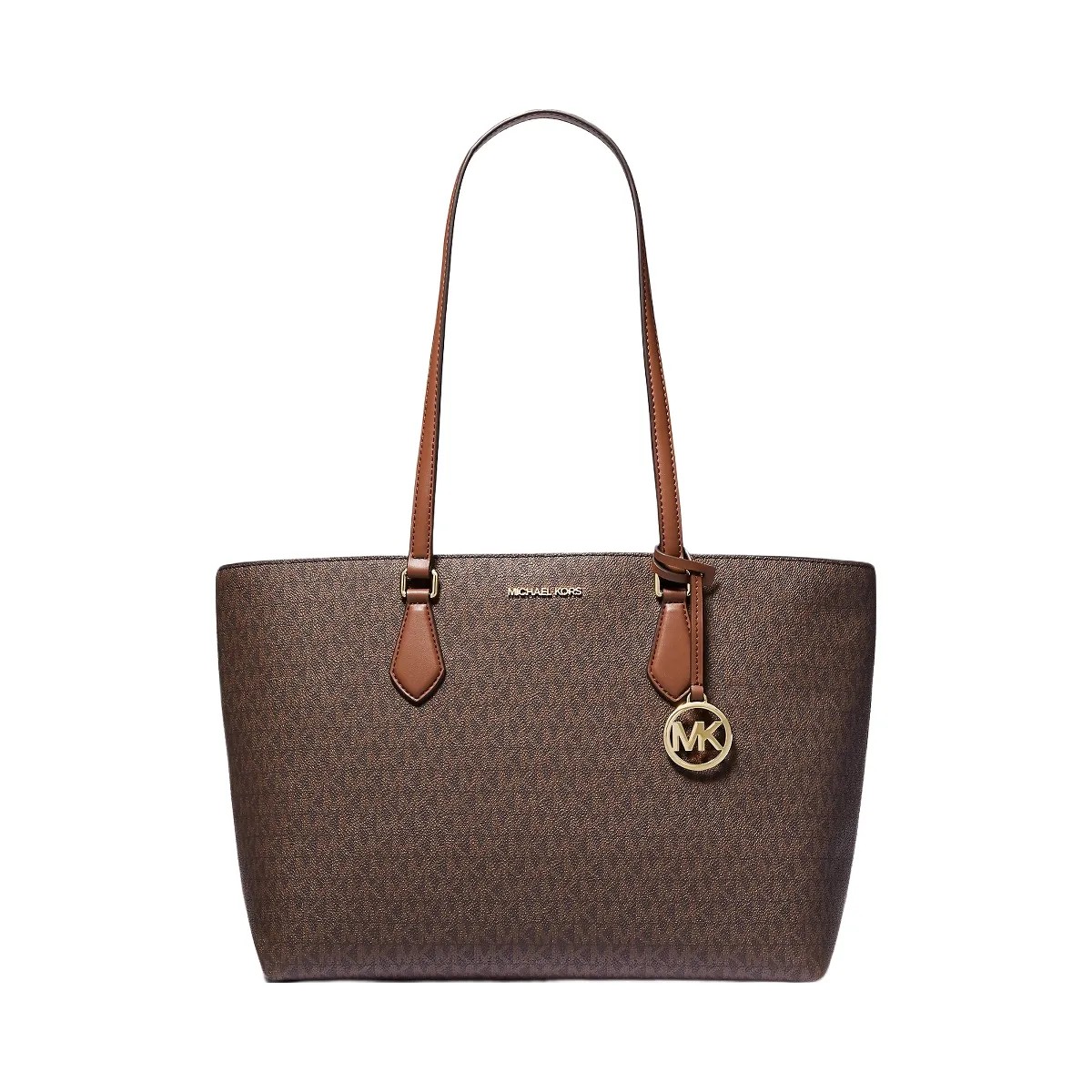 Michael Kors Sheila Large Signature Logo Tote Bag Brown - HypeFly India View 1