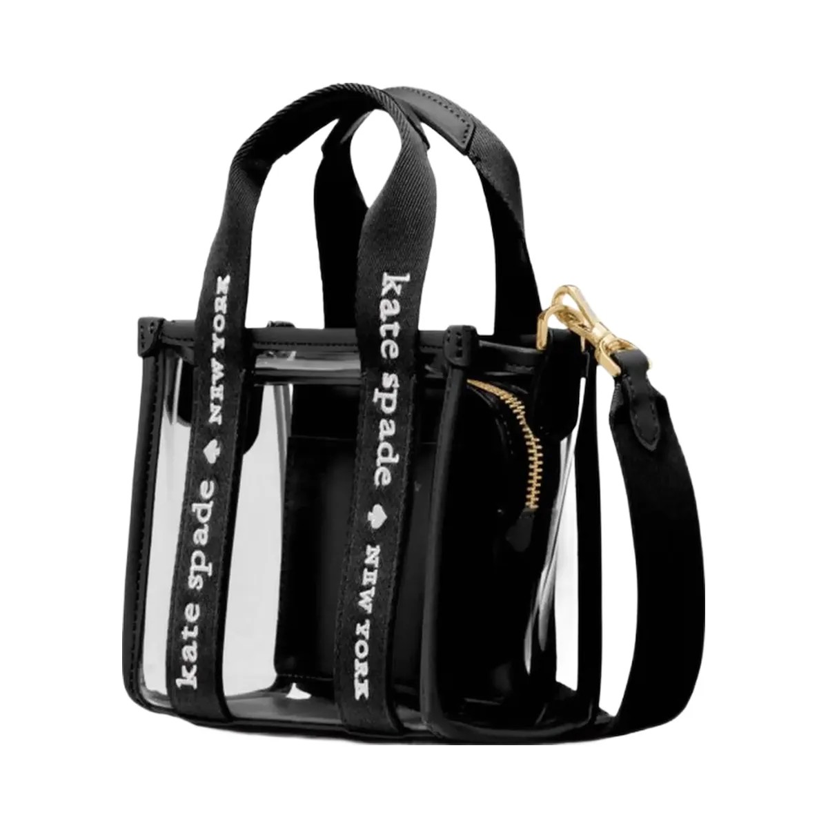 Kate Spade Kip Clear Mini Tote Black - HypeFly India View 1