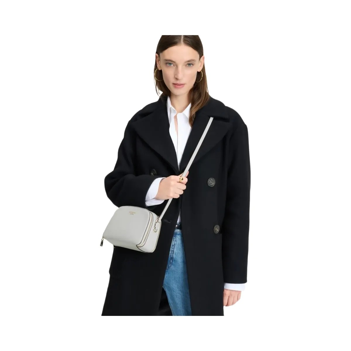 Kate Spade Devin Double Zip Dome Crossbody Stone Path - HypeFly India View 2