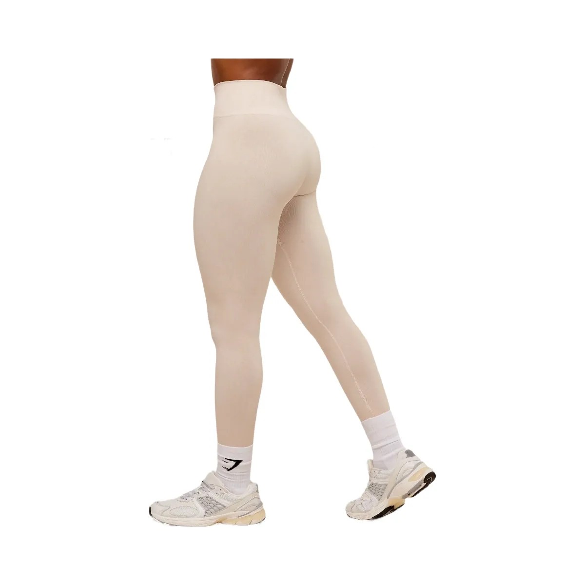 Gymshark Adapt Fleck x Whitney Seamless Leggings - Mineral | Coconut White - HypeFly India View 4