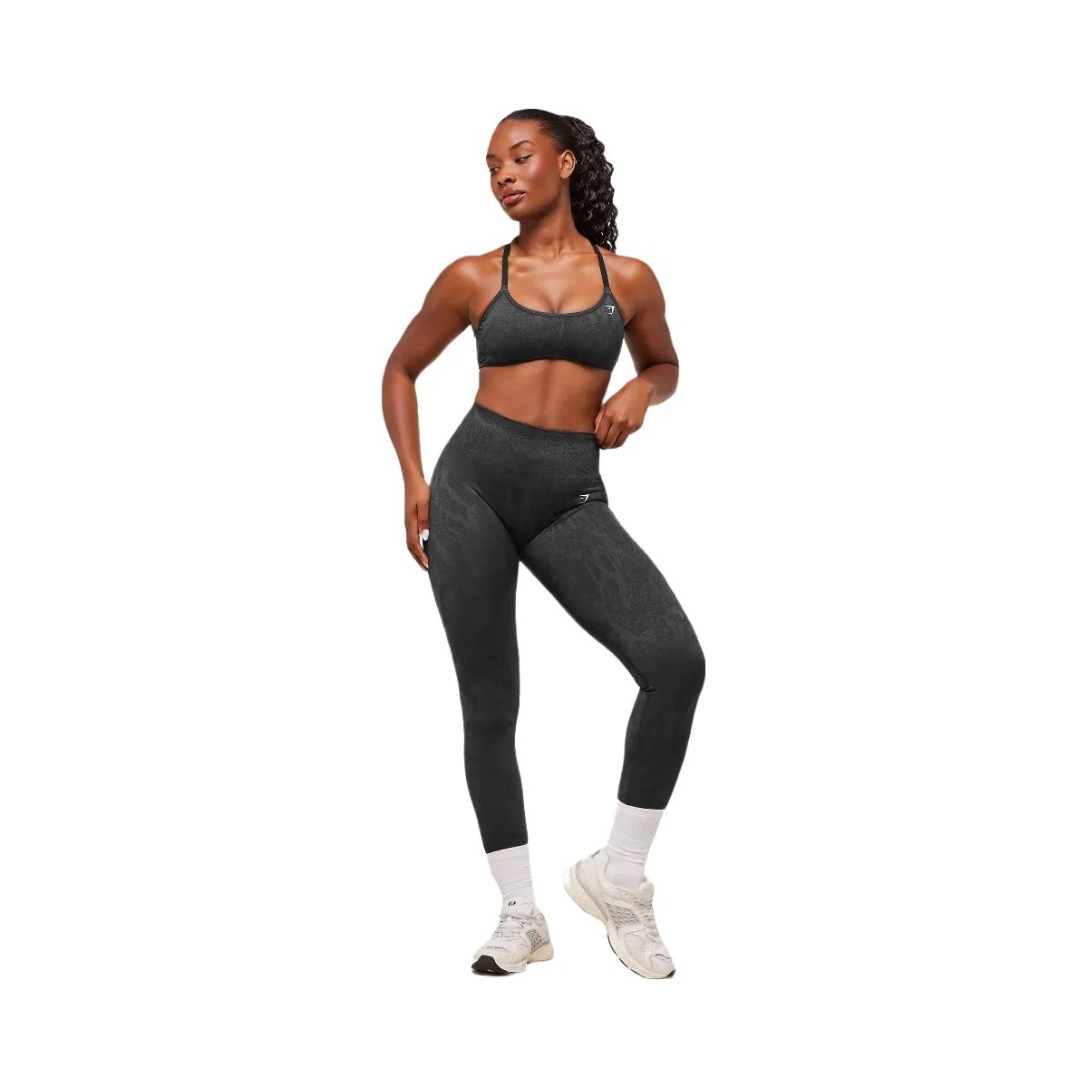 Gymshark Adapt Camo Seamless Leggings - Asphalt Grey/Black - HypeFly India View 4