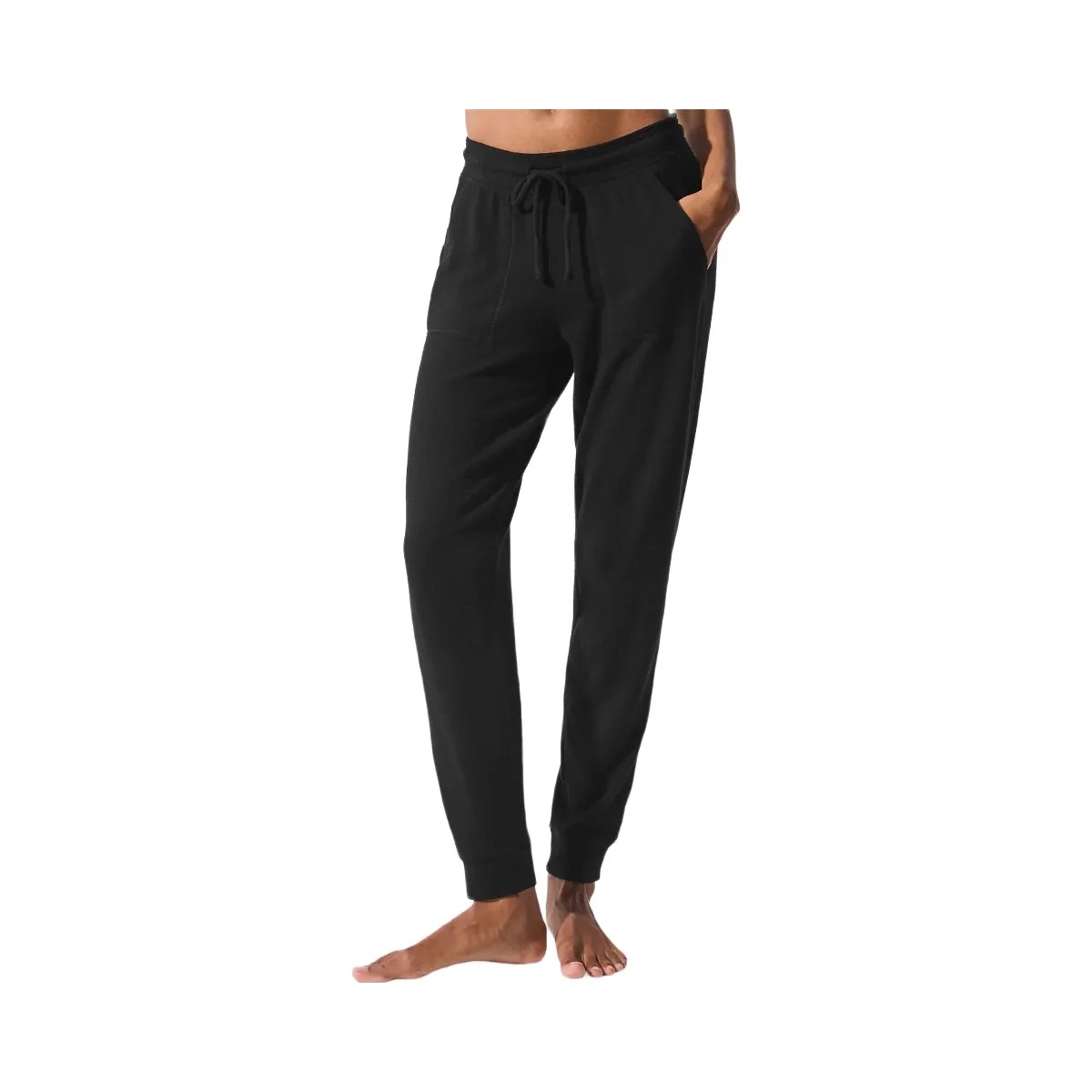Alo Women's Soho Sweatpant - Black - HypeFly India View 1