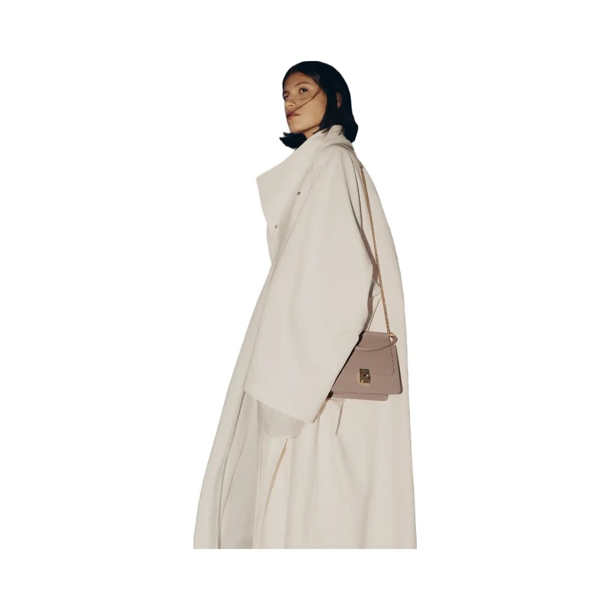 Polene Numero Sept Mini Textured Taupe - HypeFly India View 5