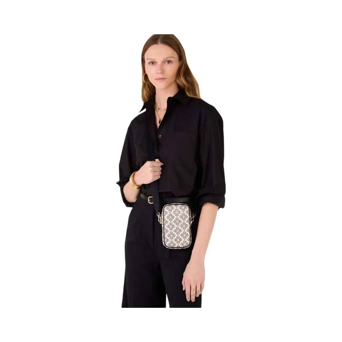 Kate Spade Flower Phone Crossbody Black Multi - HypeFly India View 2