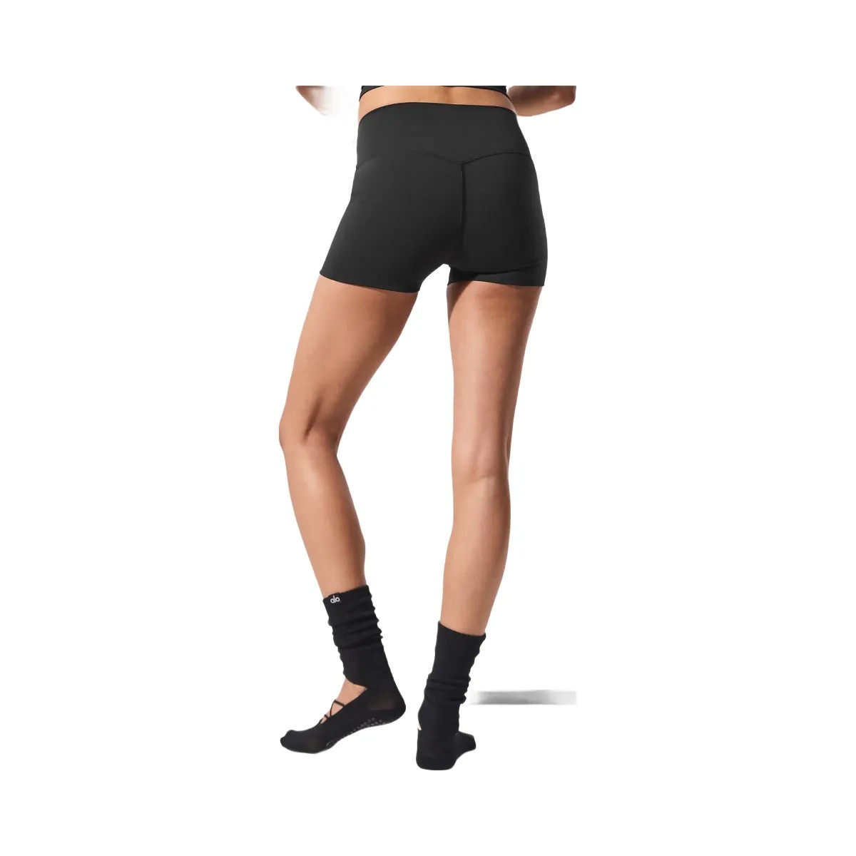 Alo Women's 3" ALO Softsculpt High-Waist Precision Short - Black - HypeFly India View 3