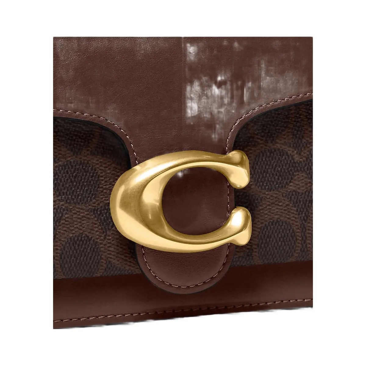 Coach Tabby Shoulder Bag 26 In Signature Canvas Signature Canvas-Brass-Maple - HypeFly India View 4