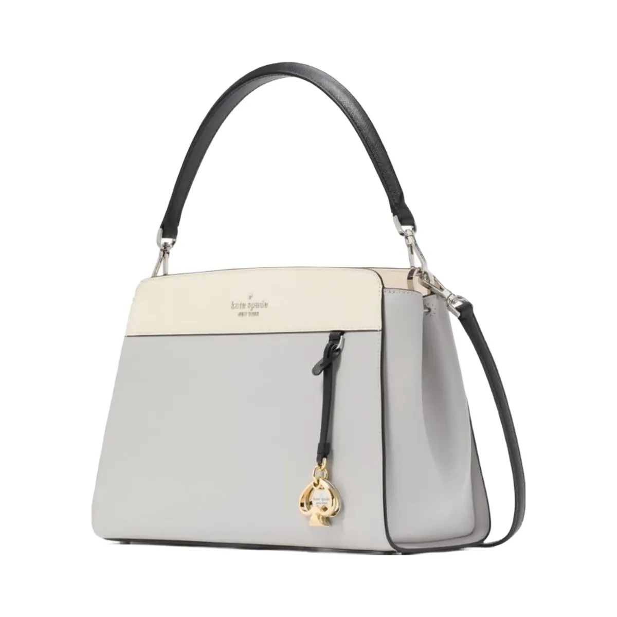 Kate Spade Madison Medium Top Handle Satchel Platinum Grey Multi - HypeFly India View 2