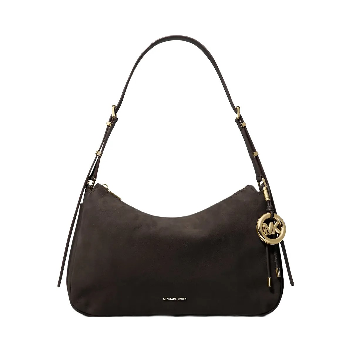 Michael Kors Nolita Medium Nubuck Convertible Shoulder Bag Chocolate - HypeFly India View 1