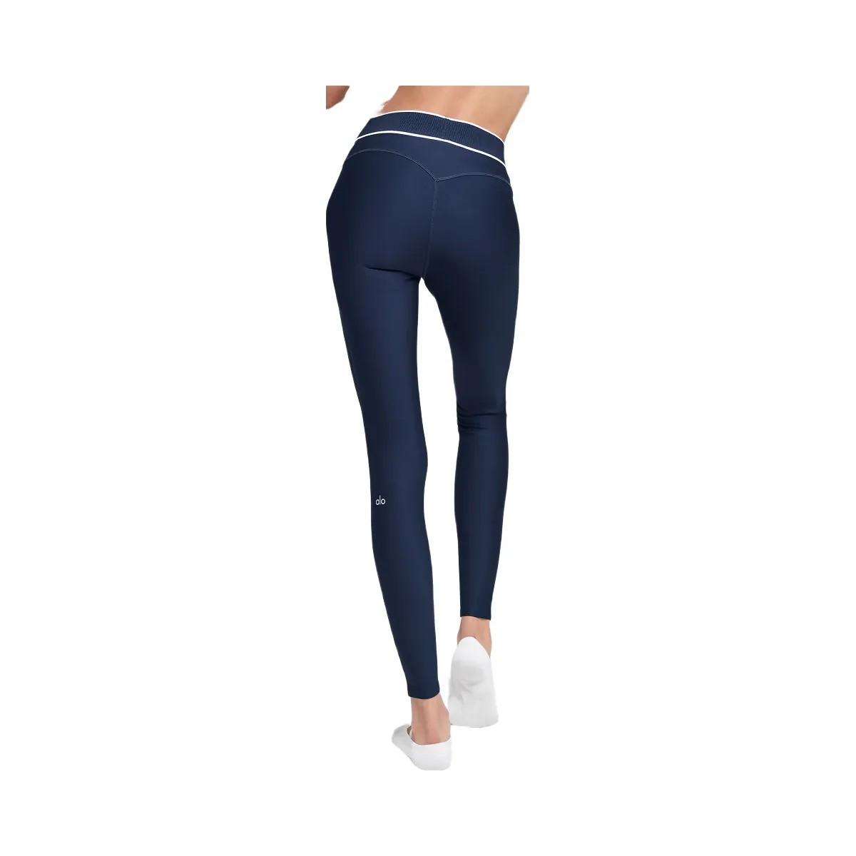 Alo Women's Airlift High-Waist Alignment Legging - Navy/White - HypeFly India View 3