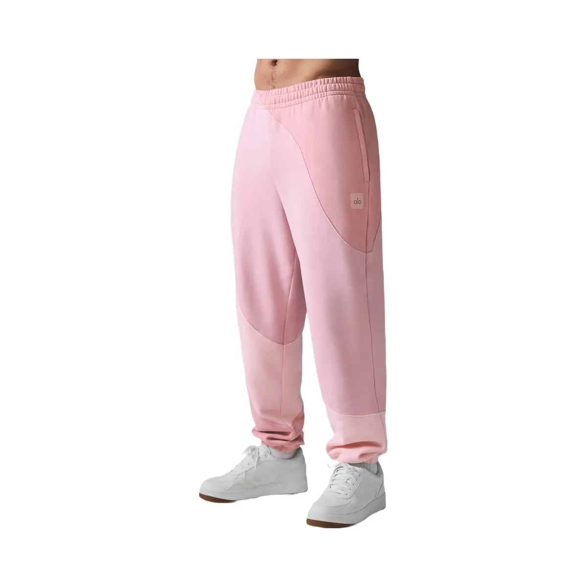 Alo Men's Make Waves Sweatpant - Sunset Pink Tonal - HypeFly India View 4