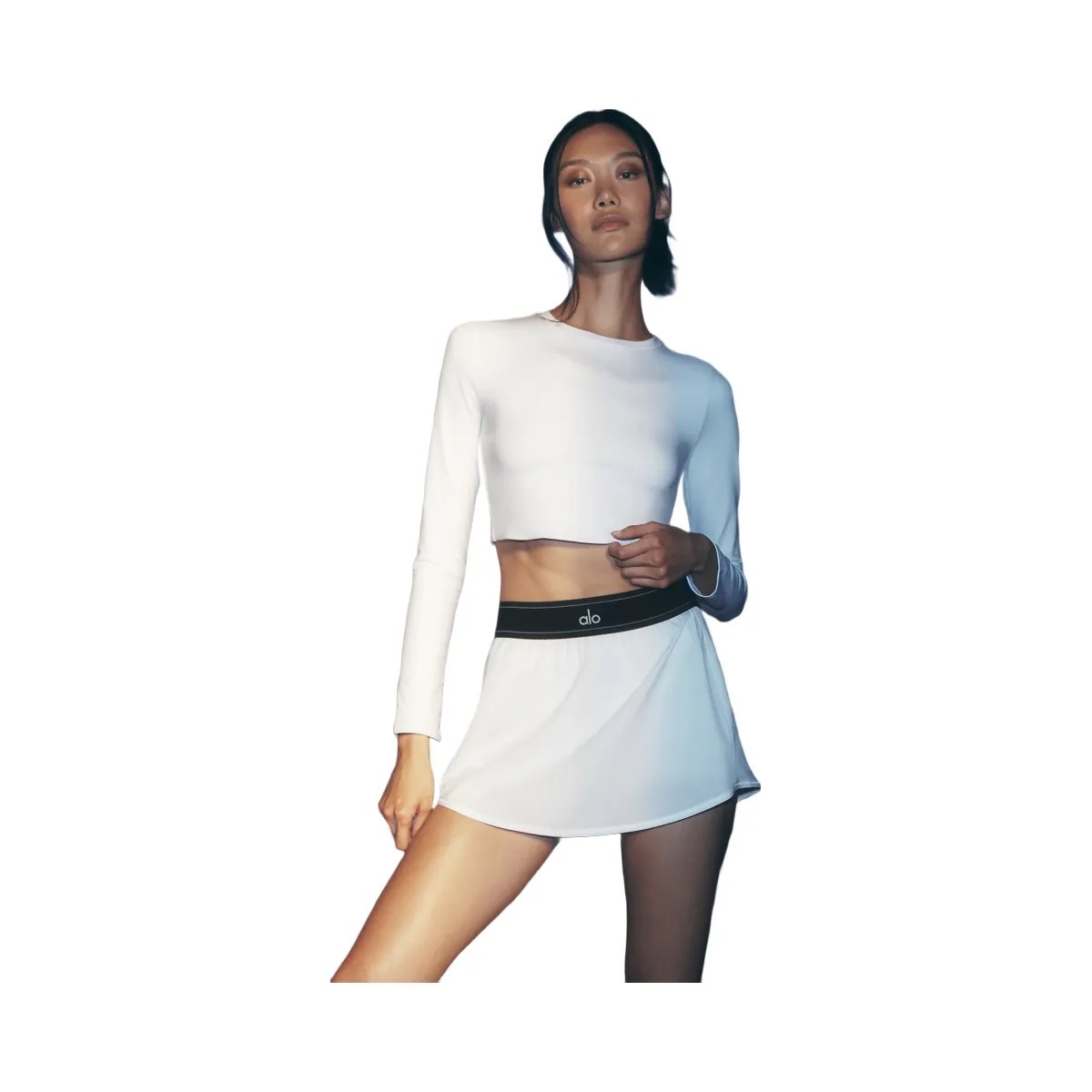 Alo Women's Match Point Tennis Skirt - White - HypeFly India View 1