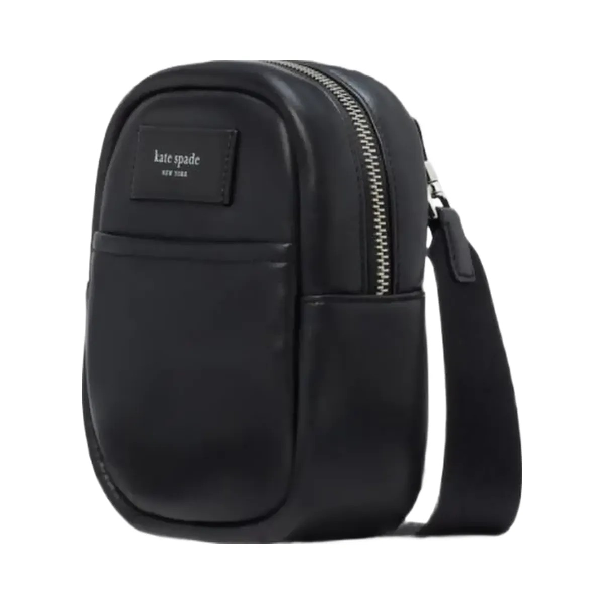 Kate Spade Label Small Convertible Crossbody Black - HypeFly India View 3