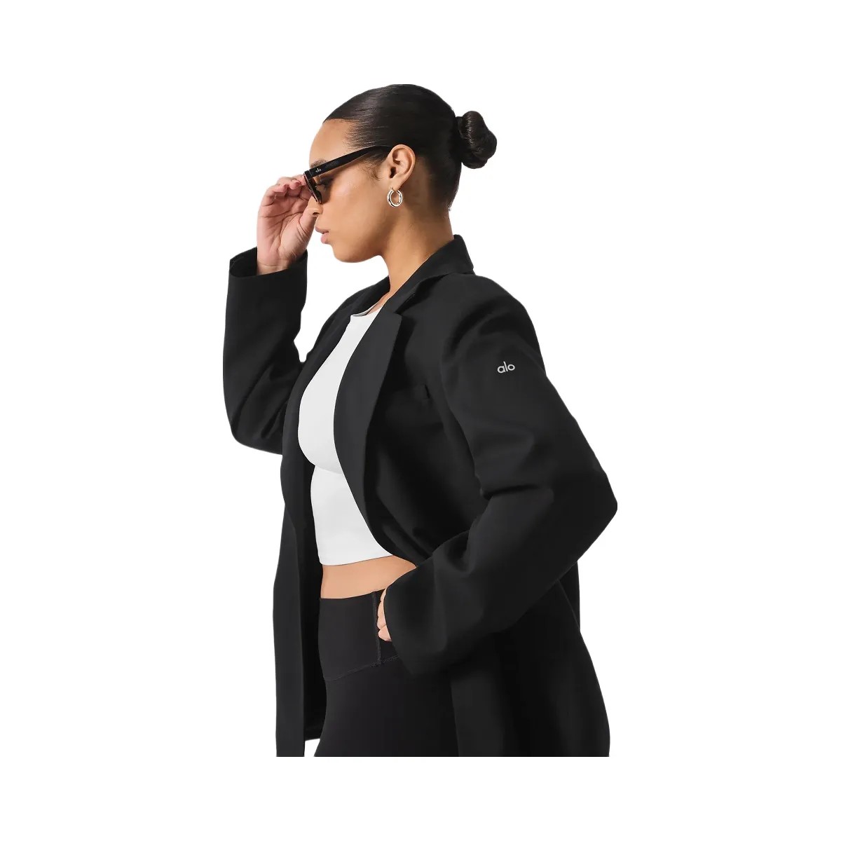 Alo Women's First-Class Blazer - Black - HypeFly India View 6
