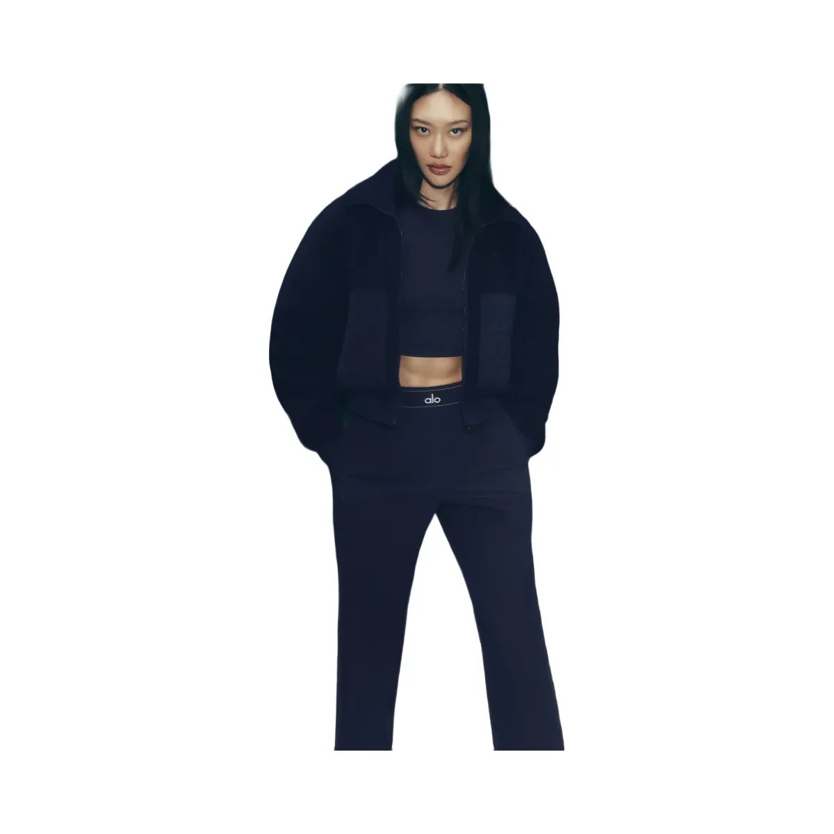 Alo Women's Suit Up Trouser (Regular) - Navy - HypeFly India View 6