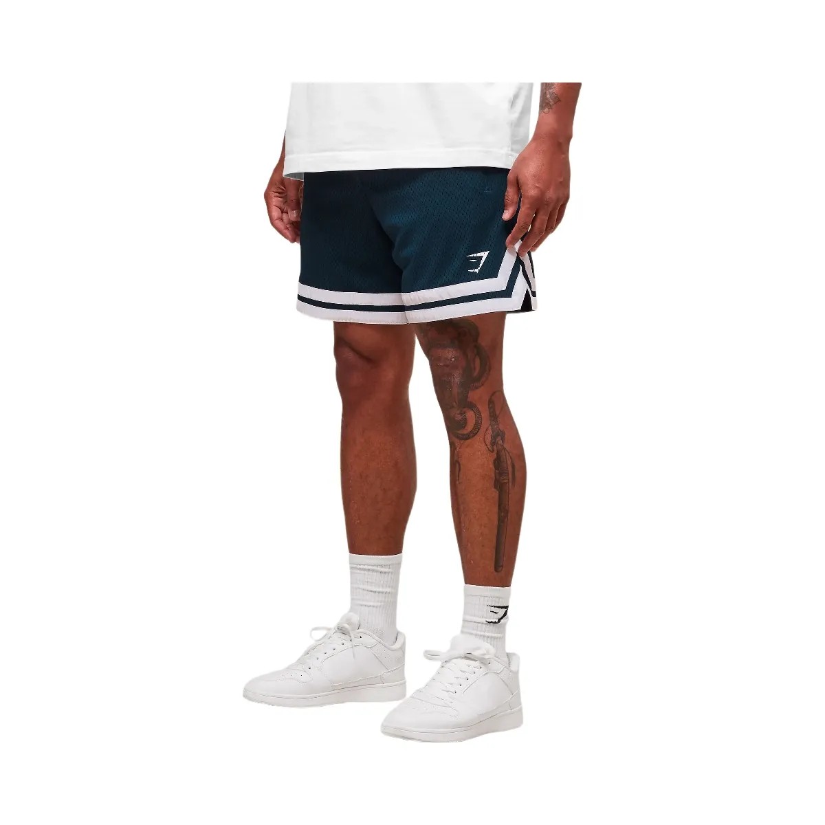 Gymshark Campus Mesh Shorts - Navy - HypeFly India View 4