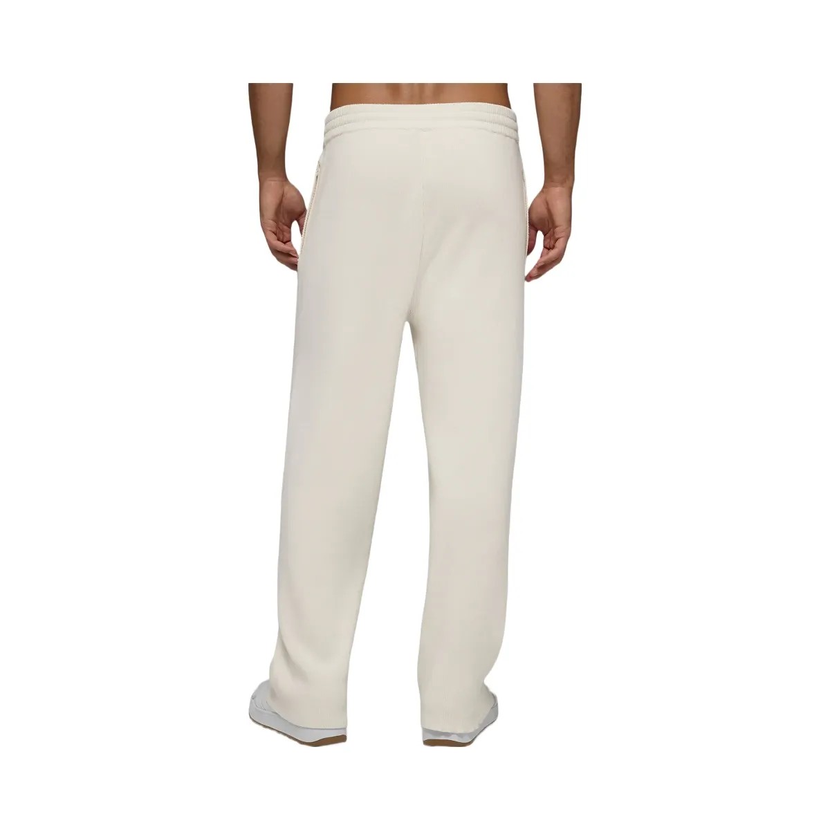 Alo Men's Scholar Straight Leg Sweatpant - Ivory - HypeFly India View 4