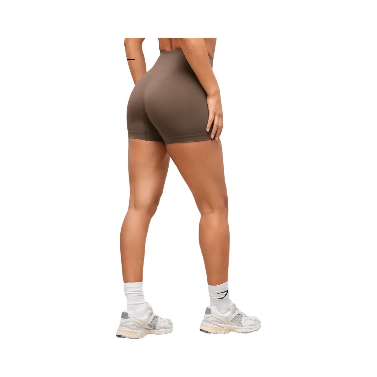 Gymshark Soft Sculpt Shorts - Walnut Brown - HypeFly India View 4