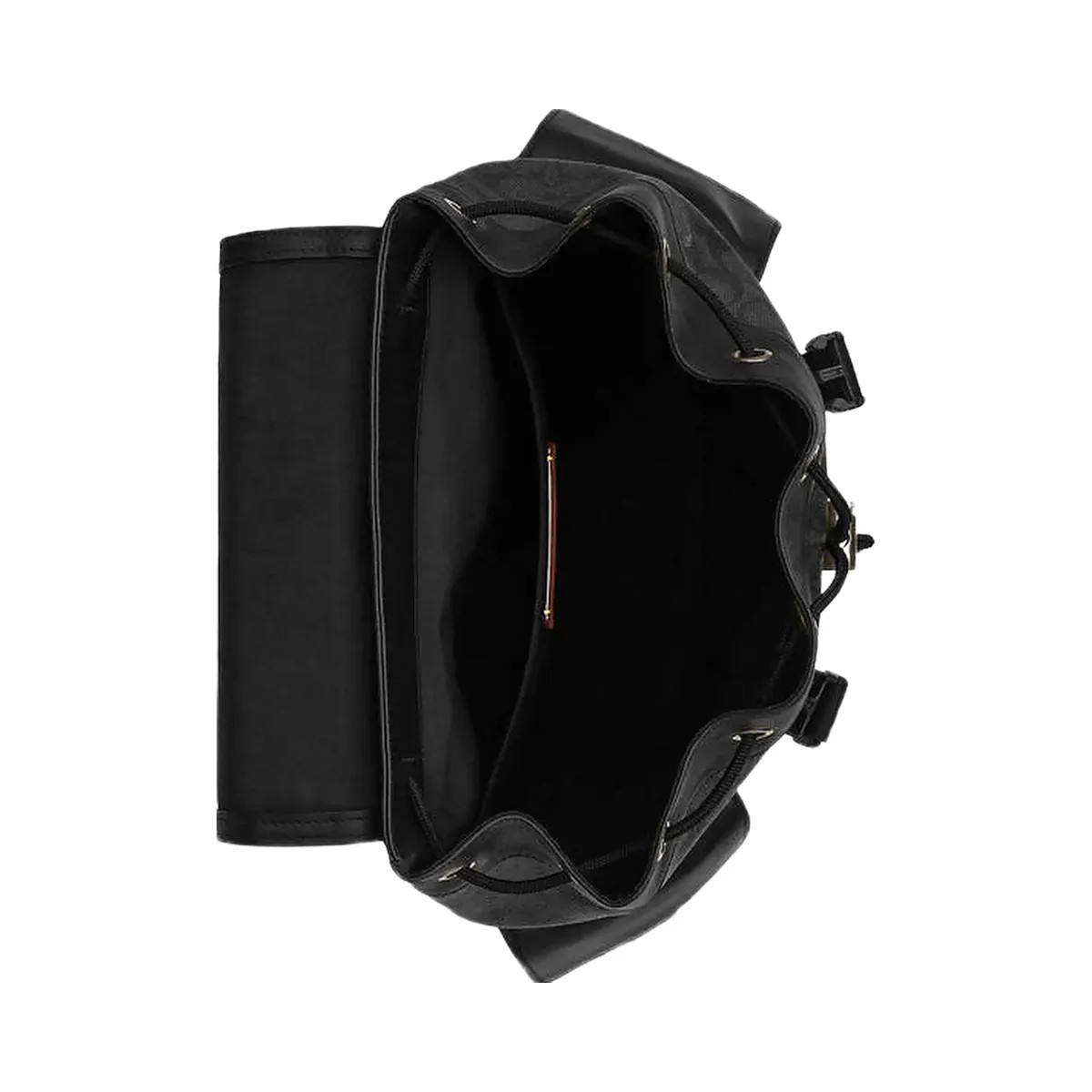 Coach Clark Backpack In Signature Canvas Signature Canvas-Gunmetal-Charcoal-Black - HypeFly India View 3