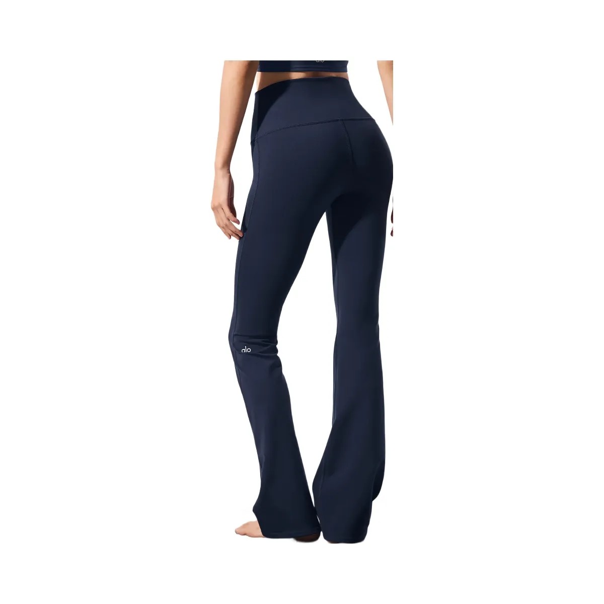 Alo Women's Airbrush High-Waist Bootcut Legging - Navy - HypeFly India View 4