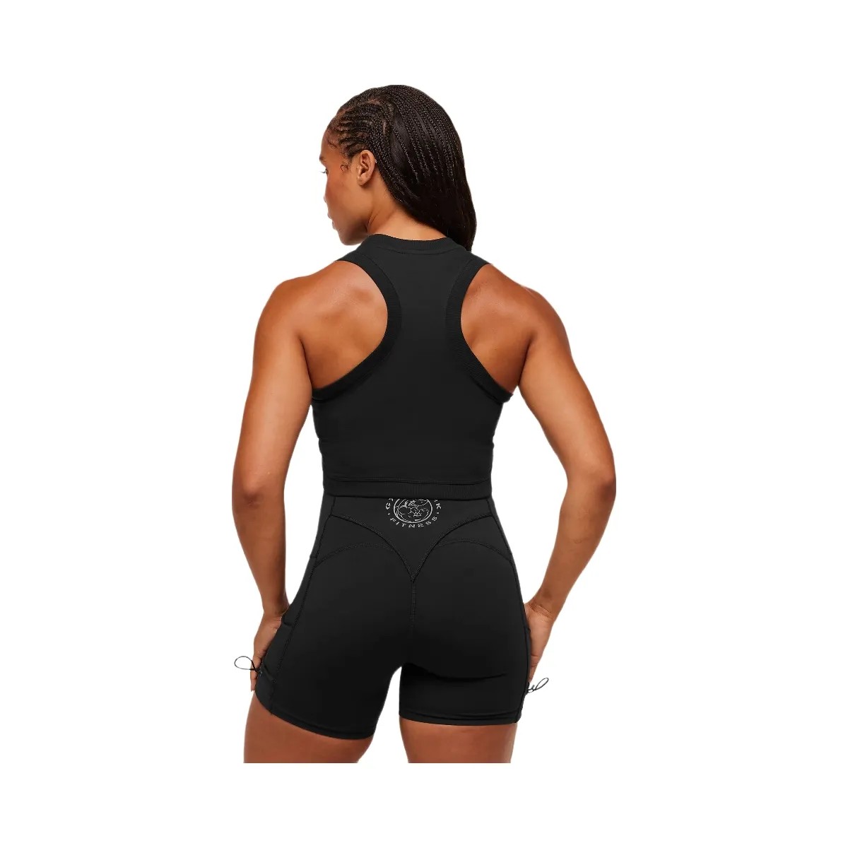 Gymshark Legacy Sleeveless Crop Top - Black - HypeFly India View 2
