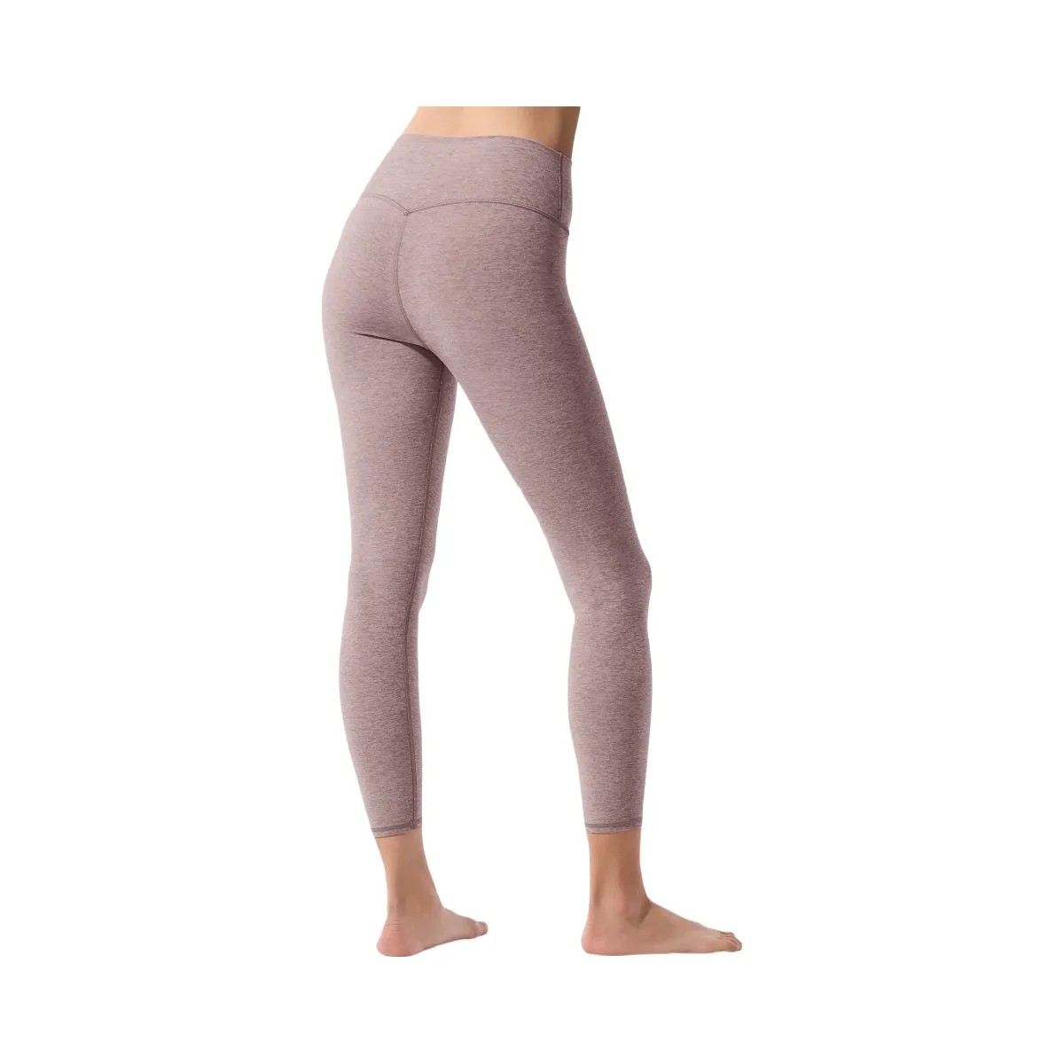 Alo Women's Alosoft High-Waist 7/8 Highlight Legging - Dark Pink Quartz Heather - HypeFly India View 2