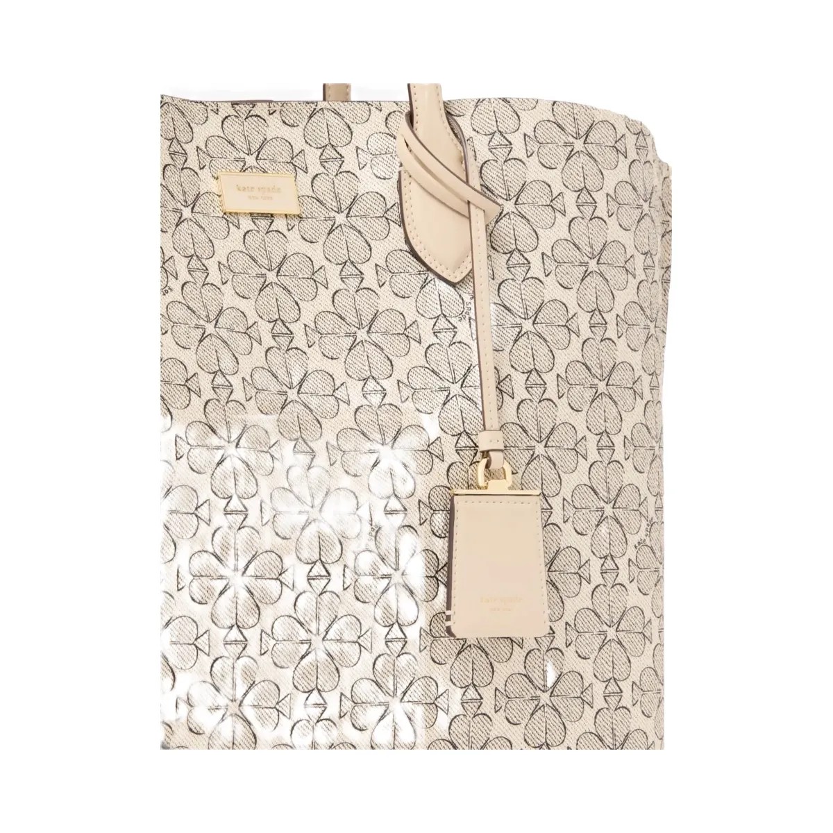 Kate Spade Suite Spade Flower Large Work Tote Neutral Multi - HypeFly India View 5