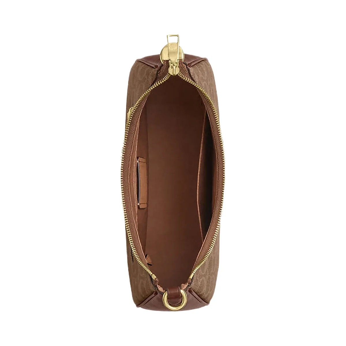 Coach Teri Hobo Bag In Signature Canvas Signature Canvas-Gold-Tan-Brown - HypeFly India View 3