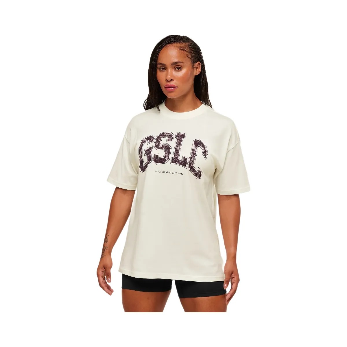 Gymshark GSLC Lifting Club Short Sleeve T-Shirt - Soft White - HypeFly India View 1
