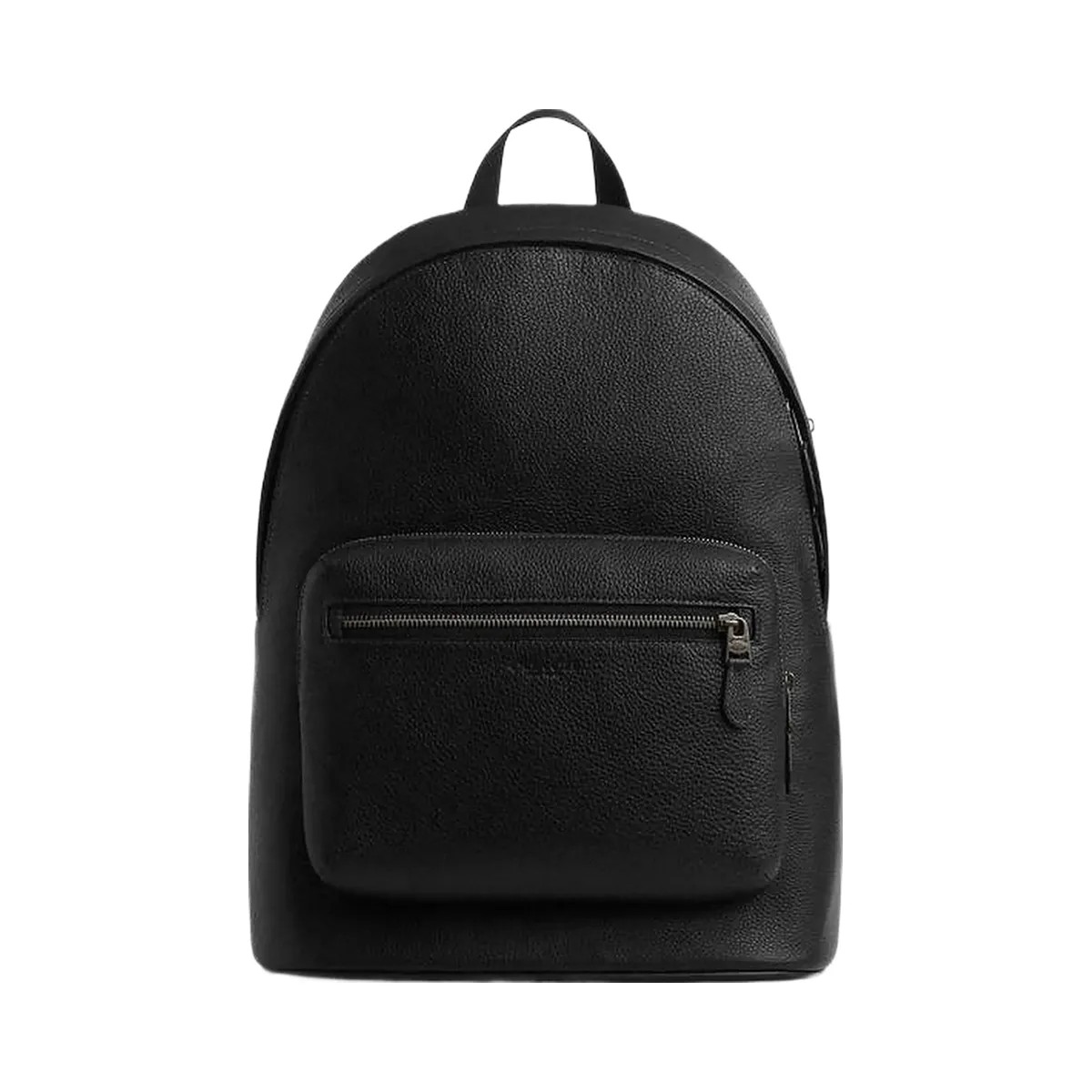 Coach West Backpack Pebbled Leather-Gunmetal-Black - HypeFly India View 1