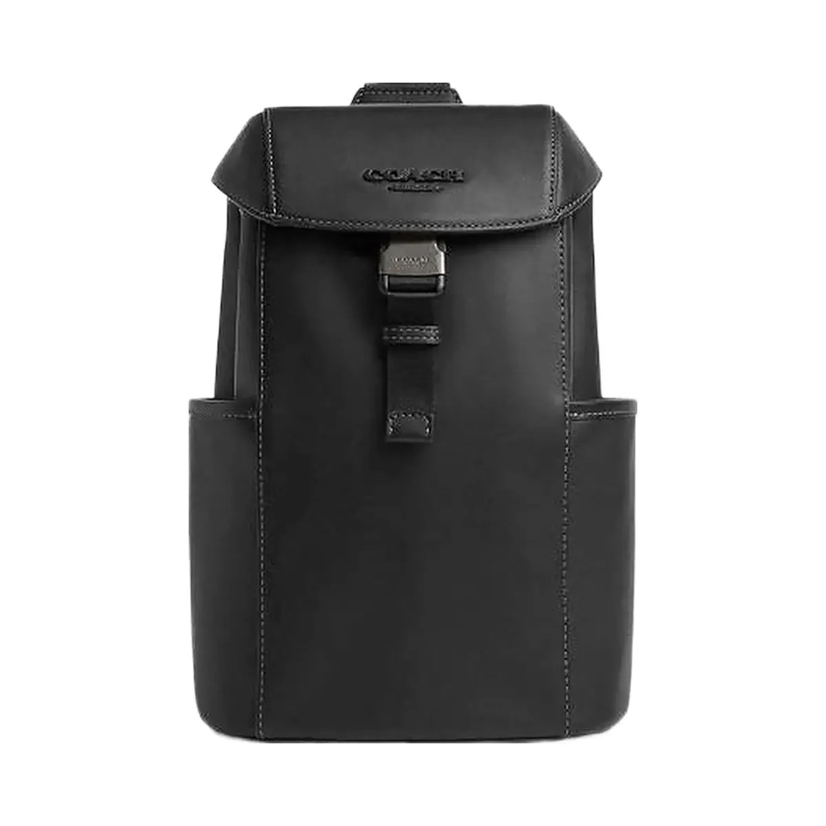 Coach Racer Pack Smooth Leather-Gunmetal-Black - HypeFly India View 1