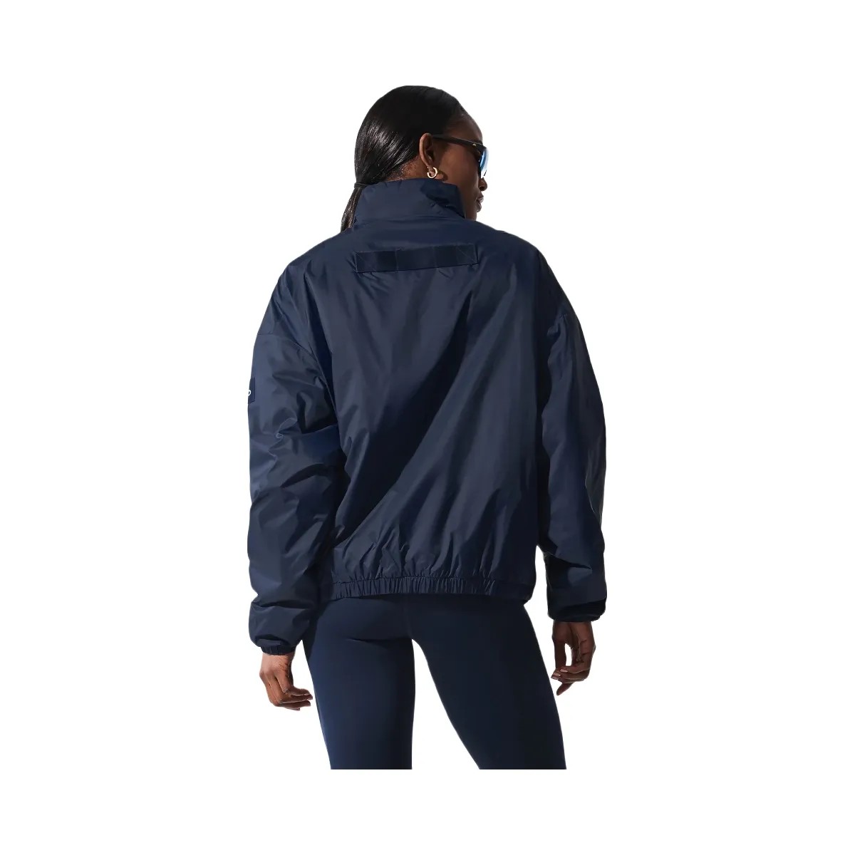 Alo Women's Latitude Light Weight 1/2 Zip Pullover Jacket - Navy - HypeFly India View 3